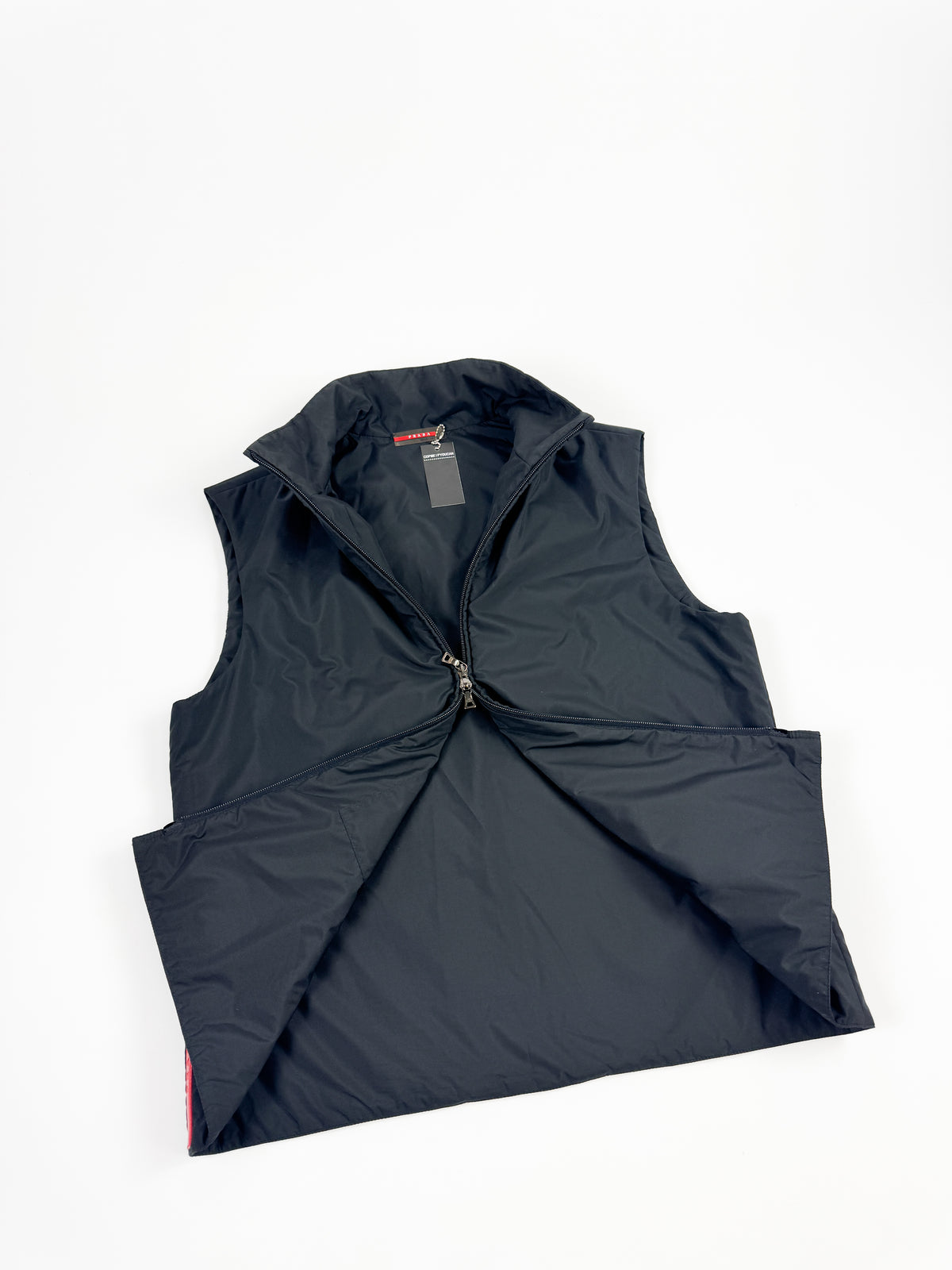 Prada Men's Linea Rossa Padded Nylon Vest 1990s