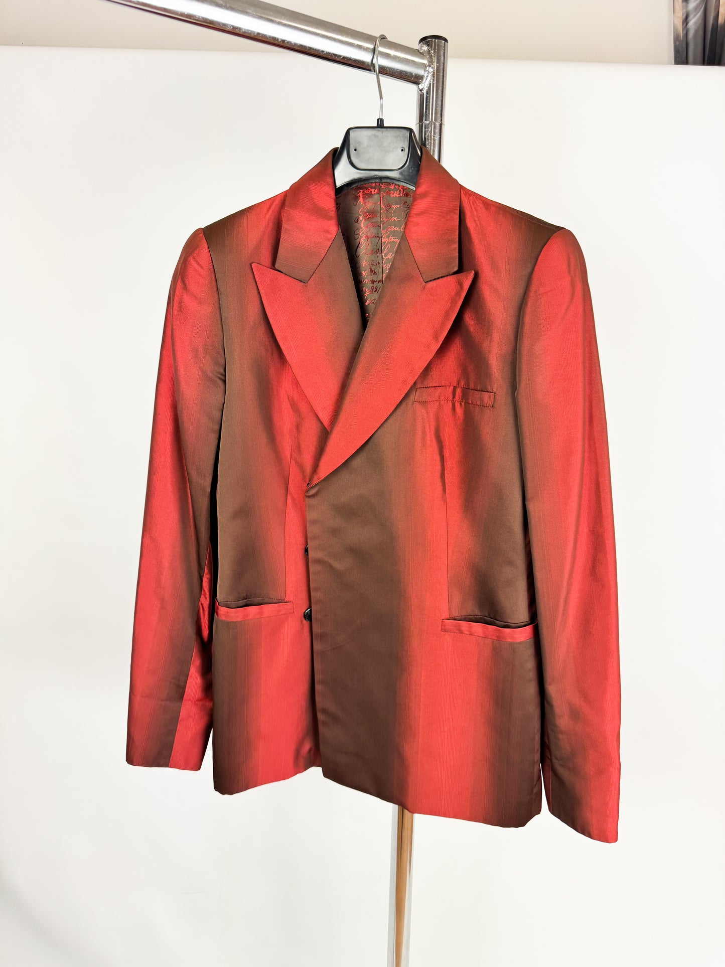 Jean Paul Gaultier Red Gradient Blazer 2000s