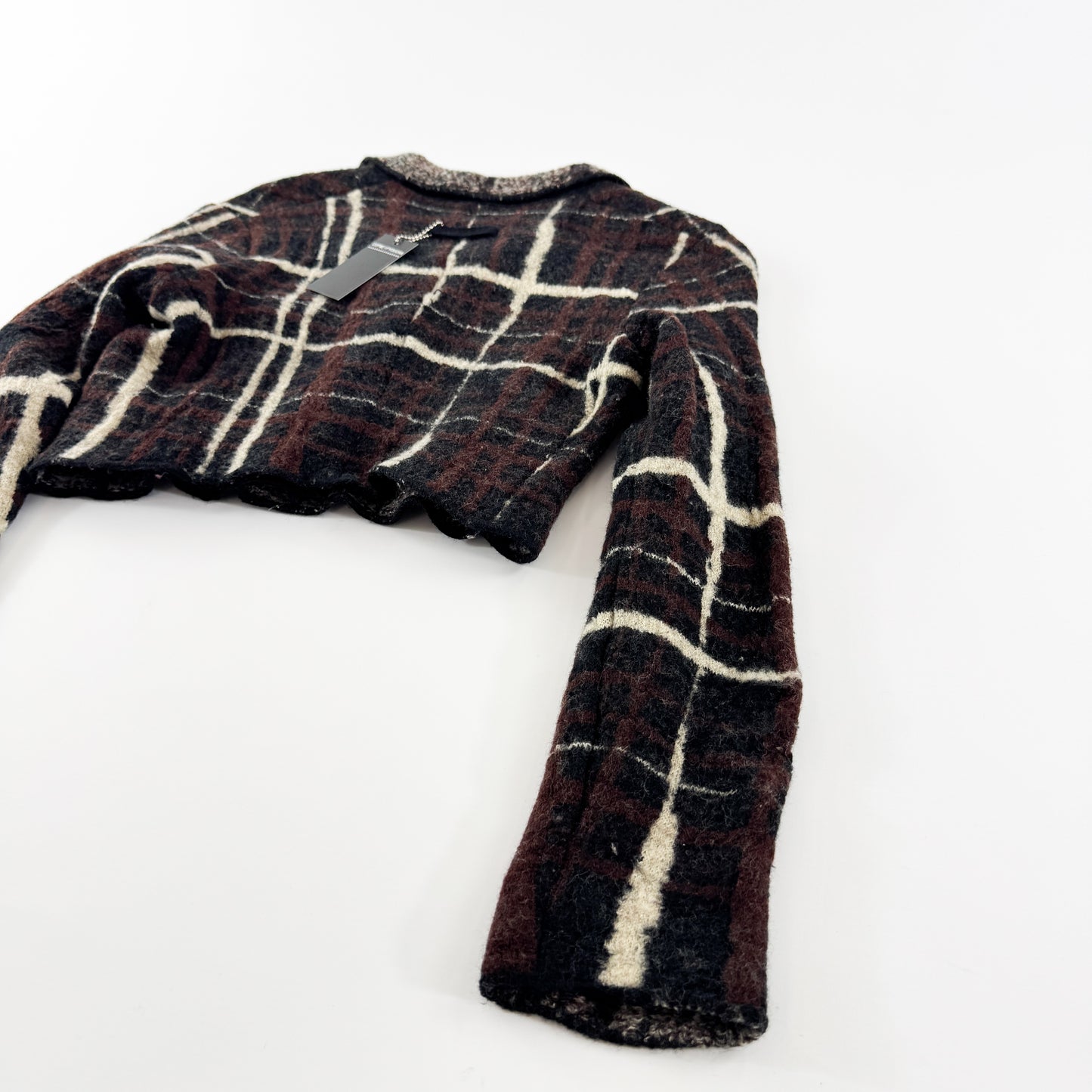 Jean Paul Gaultier Asymmetrical Check Runway Jacket FW2001