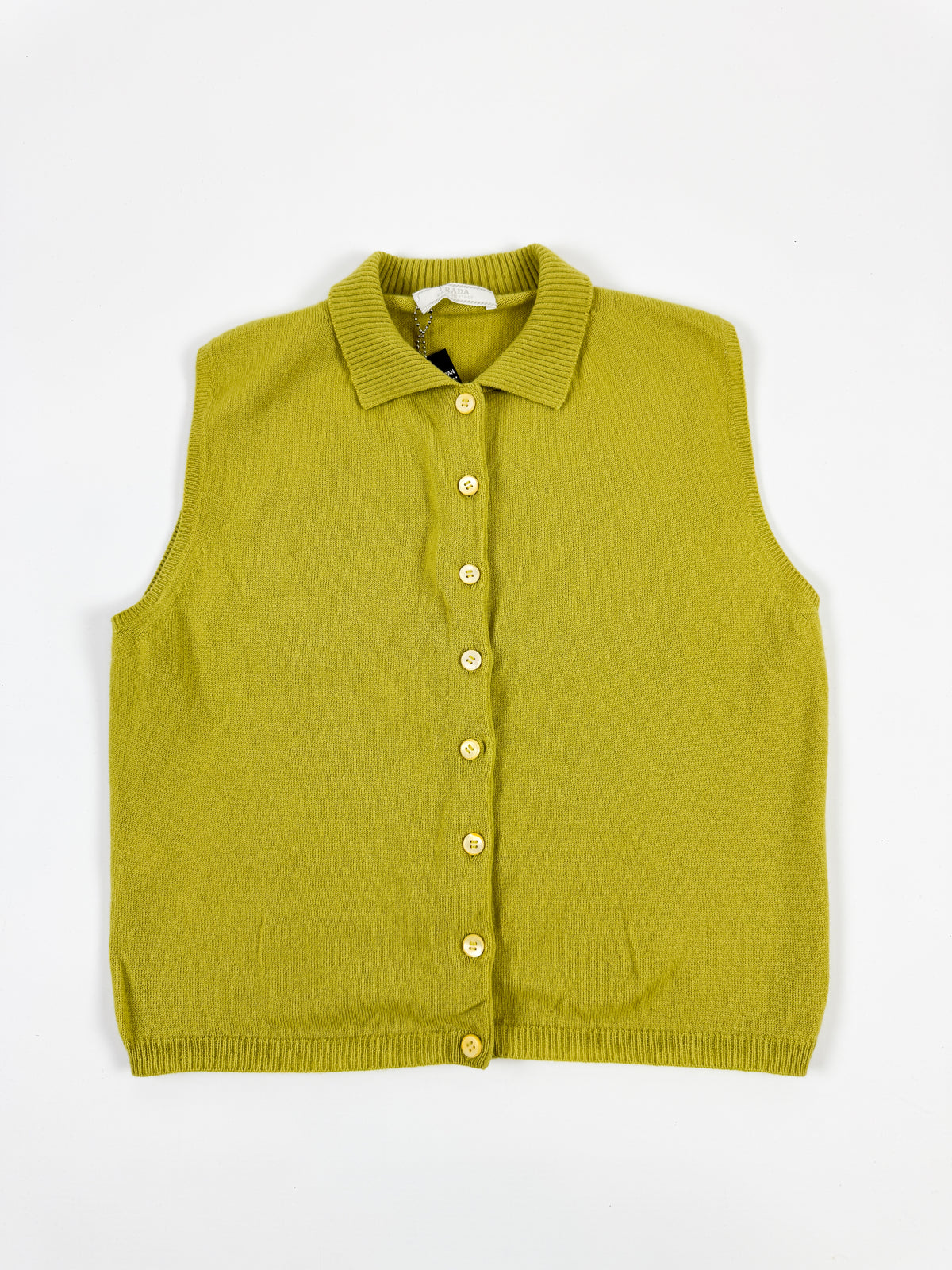 Prada Cashmere Button Up Top FW1996