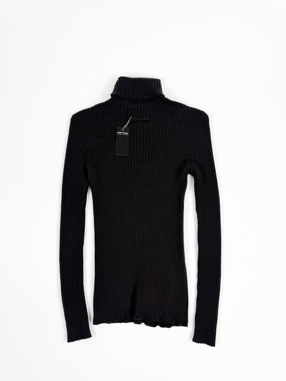 Jean Paul Gaultier Brown Wool Turtle Neck with Built-In Clasp Pocket 1990s