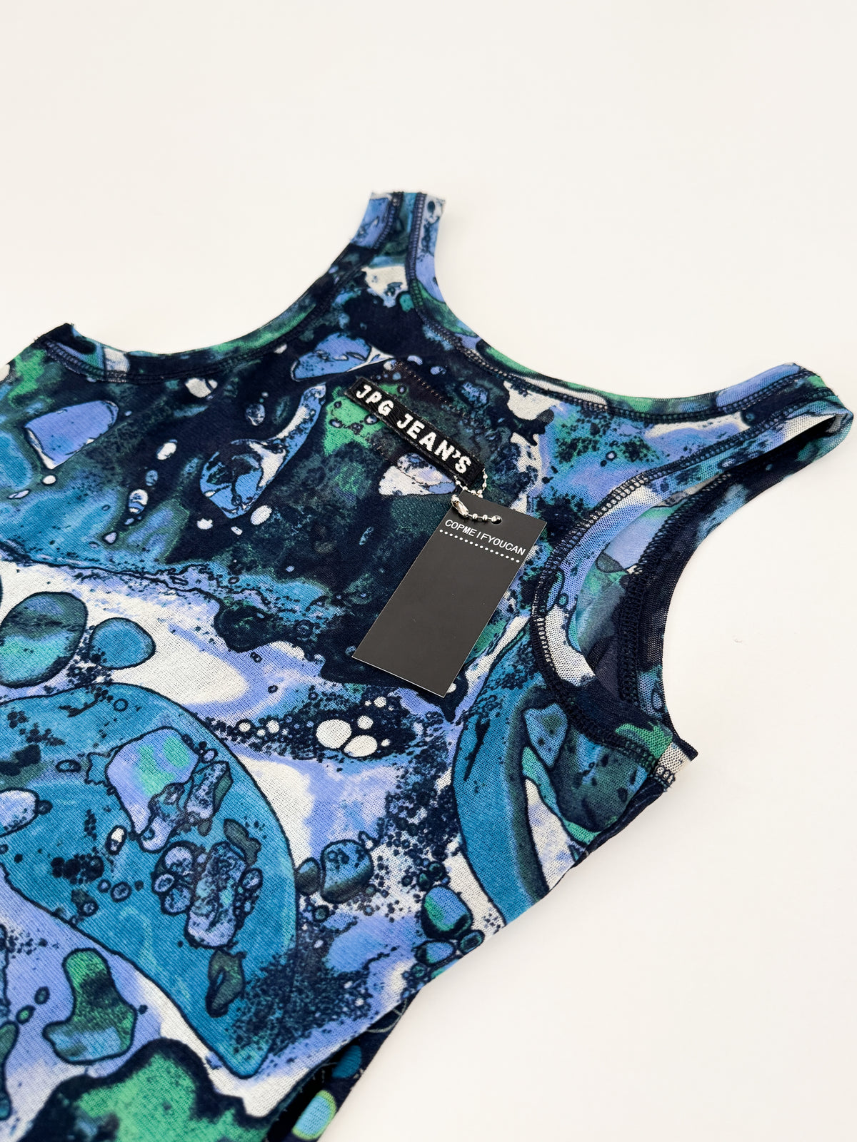 Jean Paul Gaultier Blue Bacteria Mesh Tank SS2000