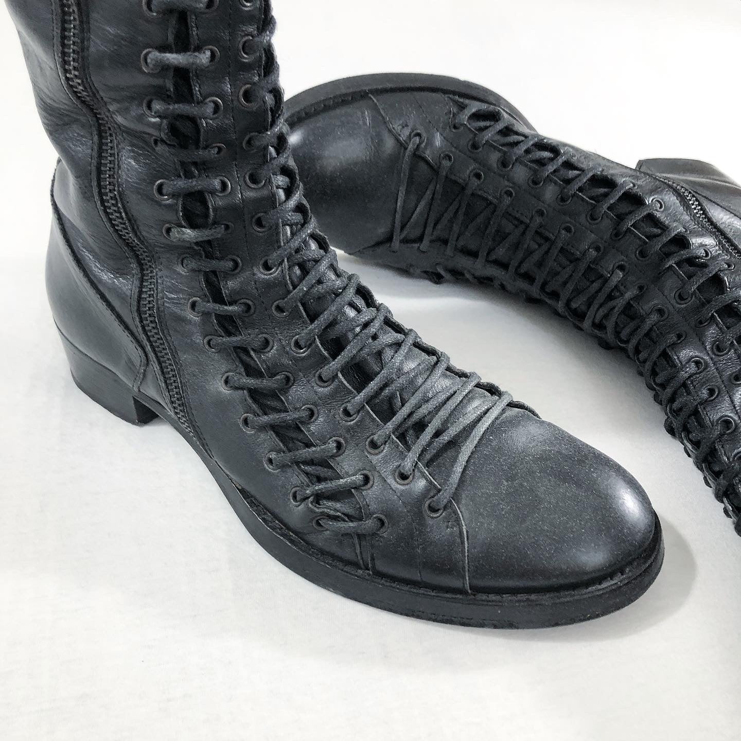 Ann Demeulemeester Triple Lace Boots FW2008