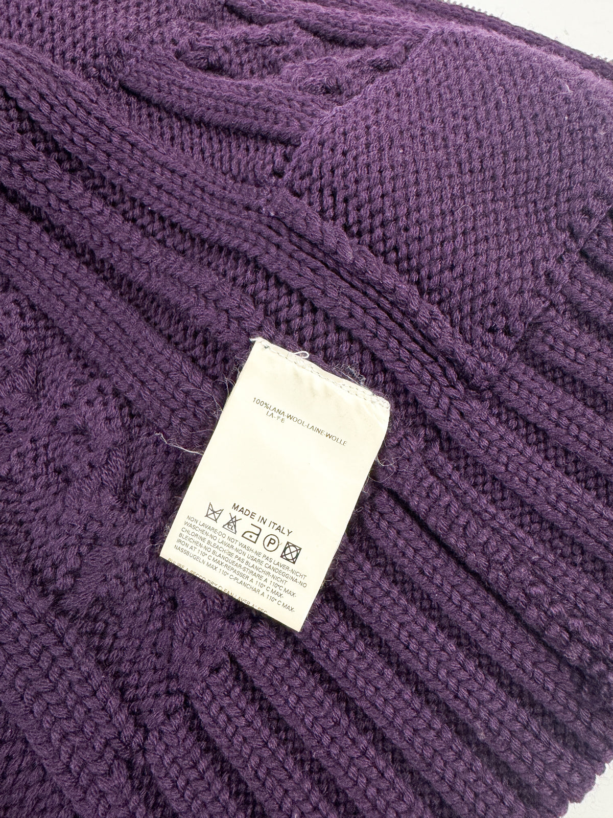 Dsquared2 Purple Zip-Up Knit FW2004 Runway