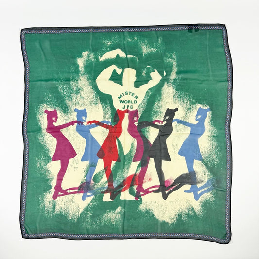 Jean Paul Gaultier "Mister World" Silk Scarf SS1992