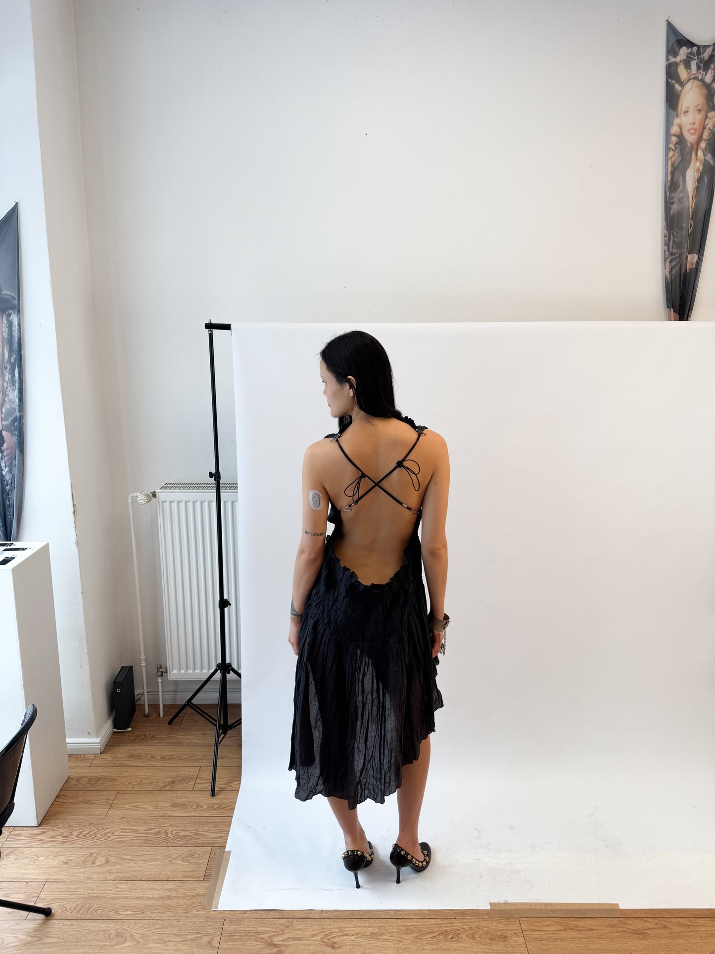 Jean Paul Gaultier Pleated Ramie Dress FW2002