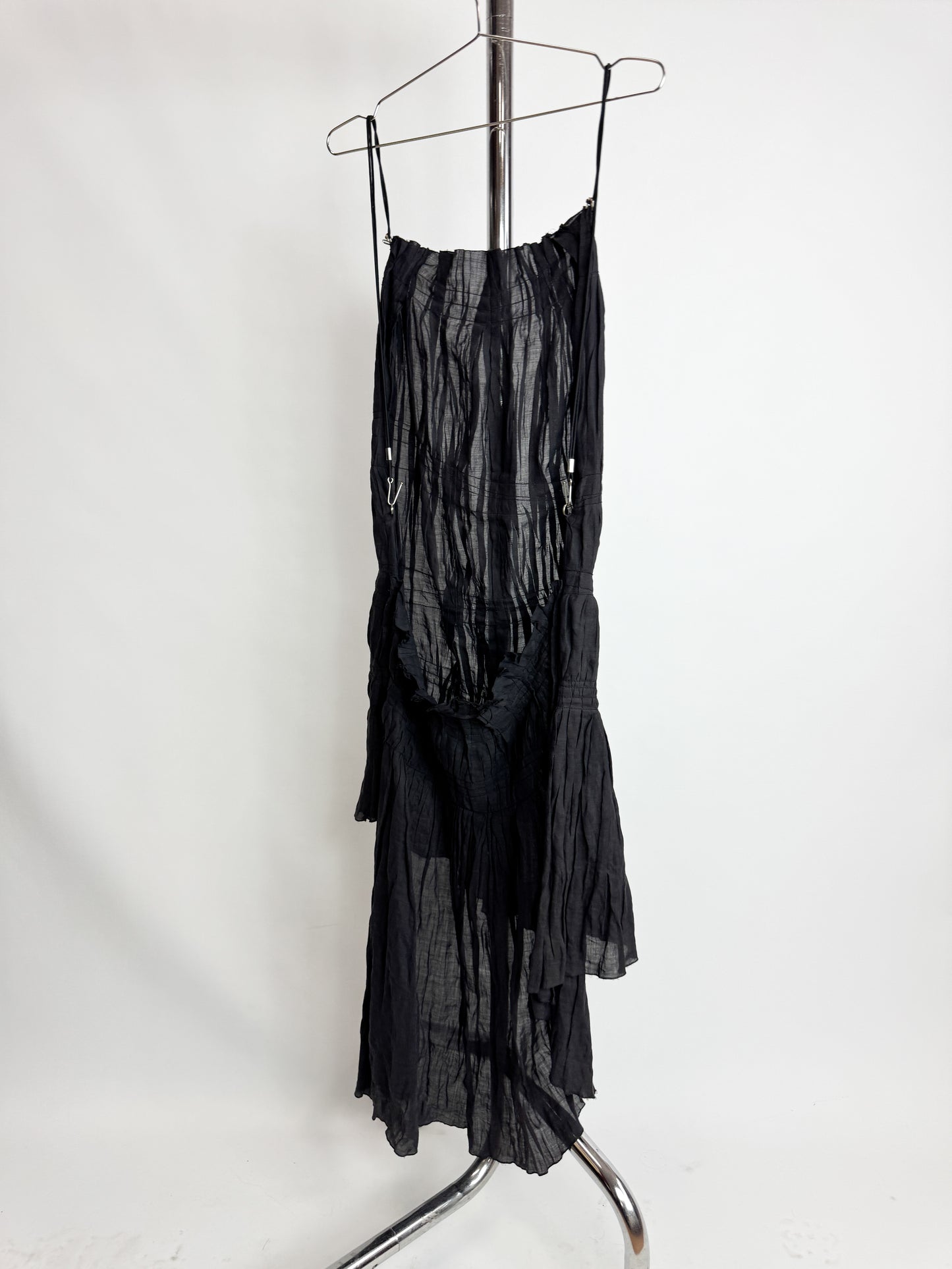 Jean Paul Gaultier Pleated Ramie Dress FW2002