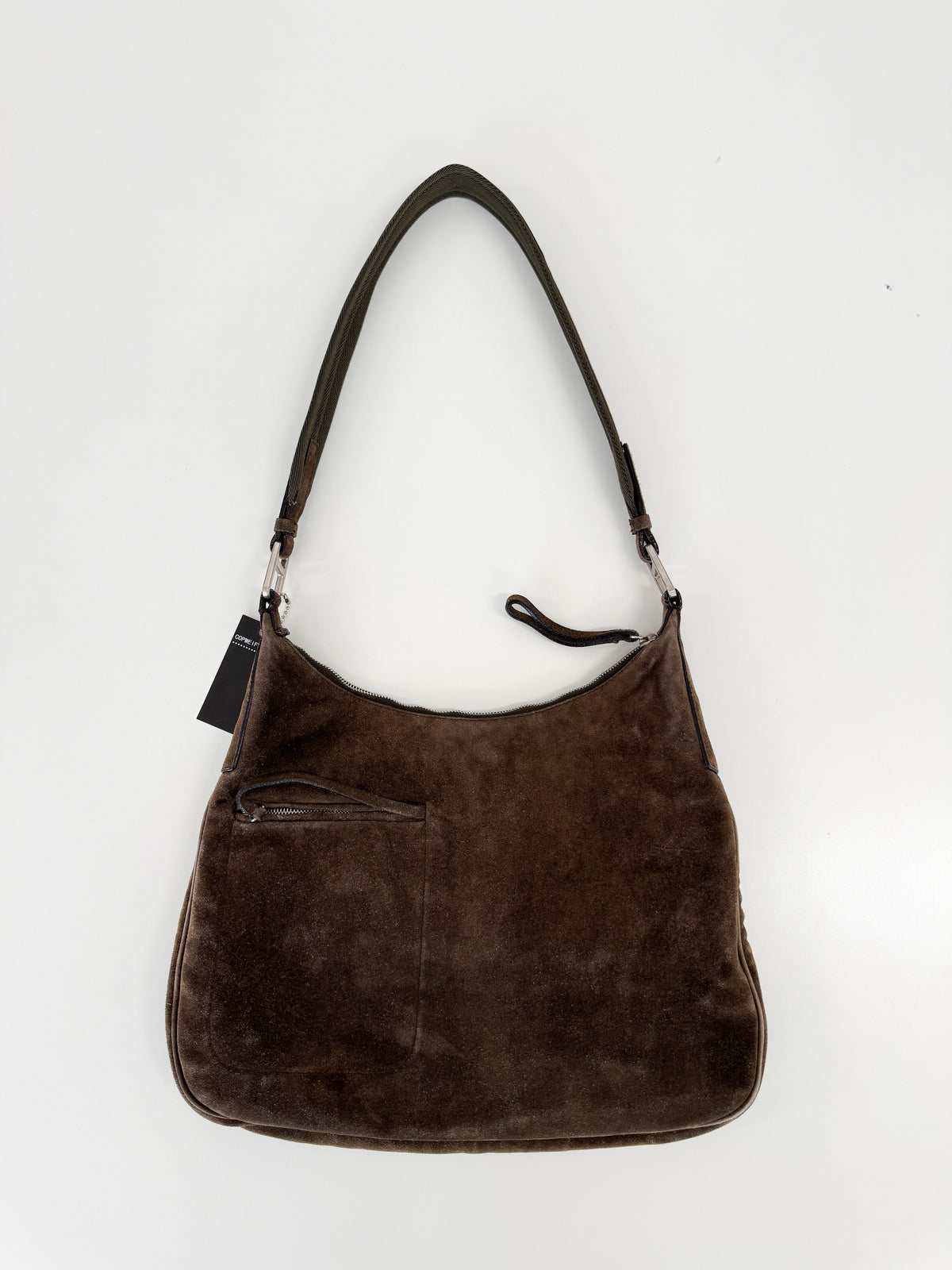 Prada Suede Leather Hobo Bag FW1999
