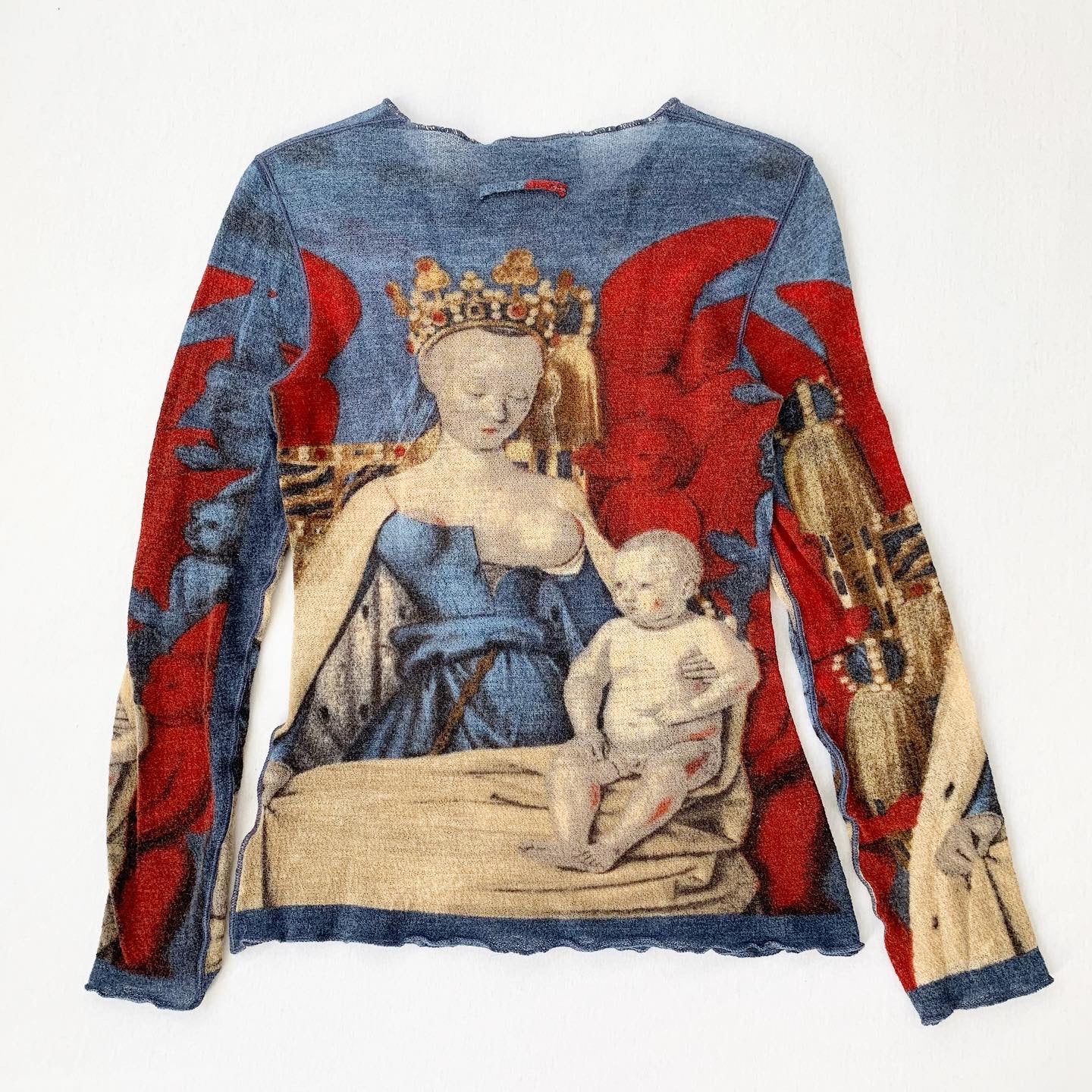 Jean Paul Gaultier 'Virgin & Child" Wool Mesh SS1995