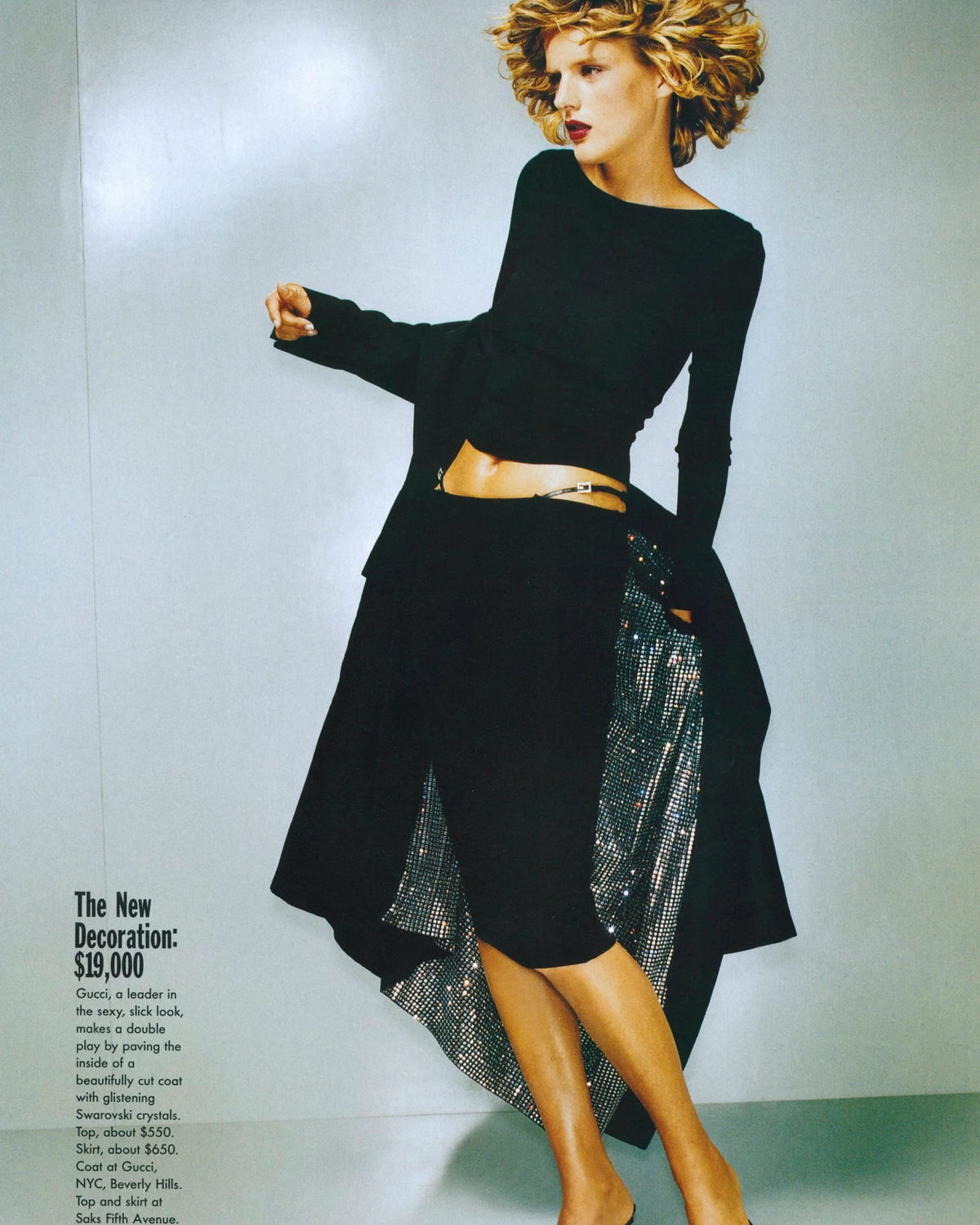 Gucci G-String Stretch Pencil Skirt SS1998