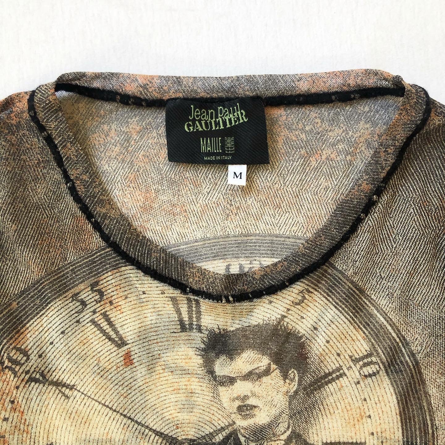 Jean Paul Gaultier Time Traveller Mesh Long Sleeve FW2003