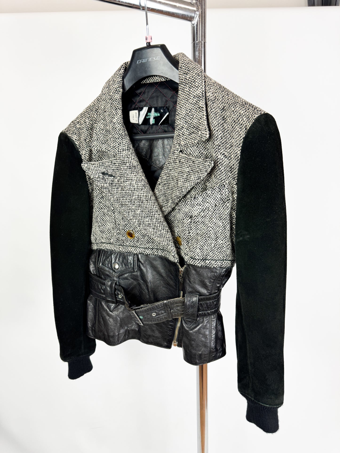 Jean Paul Gaultier Cuir Leather & Suede Biker Jacket 1980s