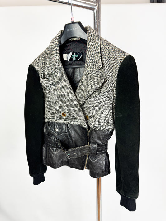 Jean Paul Gaultier Cuir Leather & Suede Biker Jacket 1980s