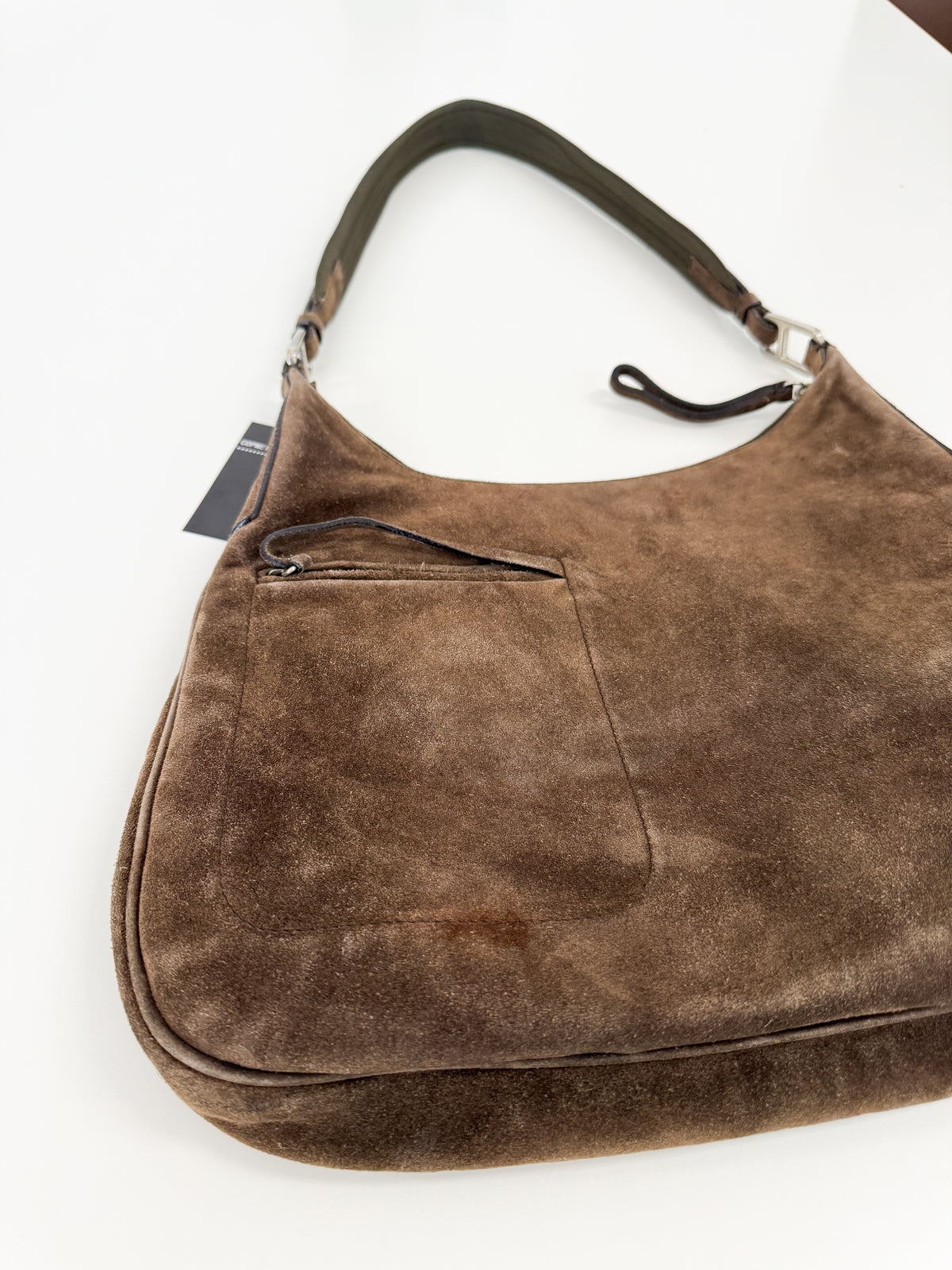 Prada Suede Leather Hobo Bag FW1999
