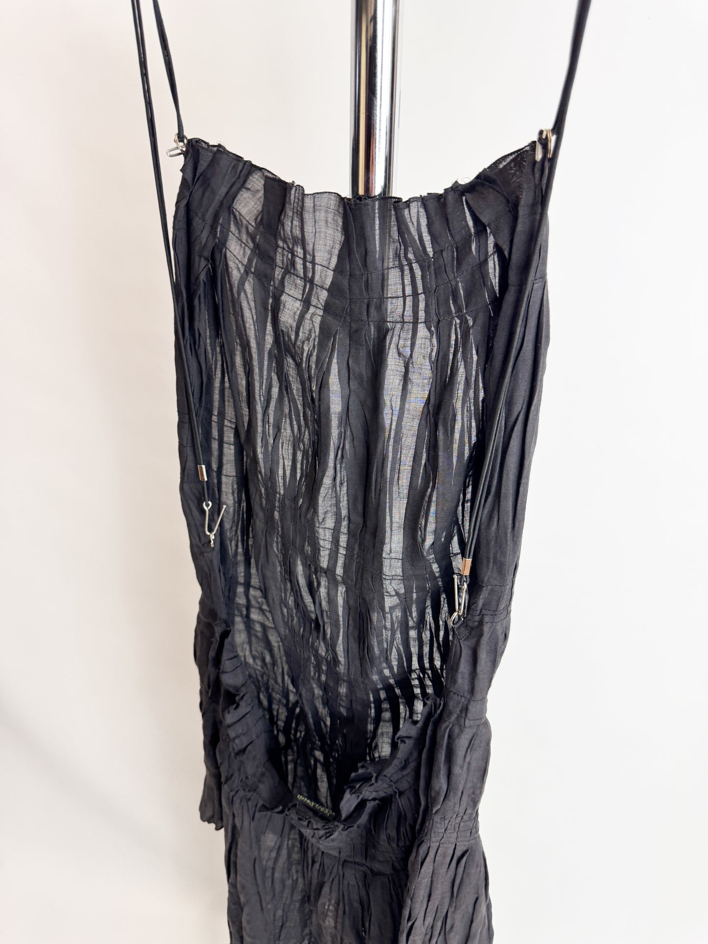 Jean Paul Gaultier Pleated Ramie Dress FW2002