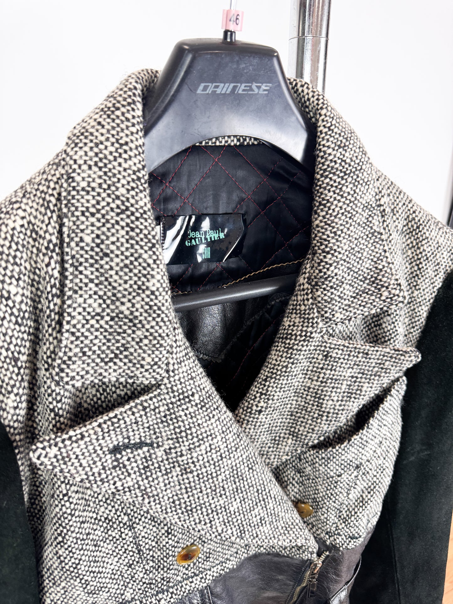 Jean Paul Gaultier Cuir Leather & Suede Biker Jacket 1980s