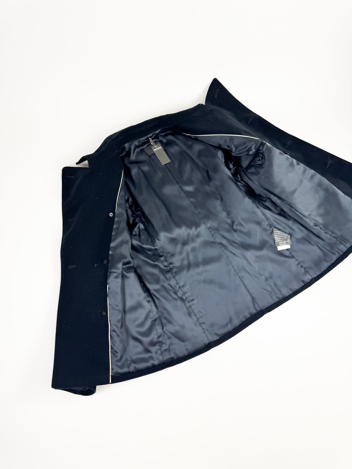 Prada Black Velvet Sailor Caban Jacket