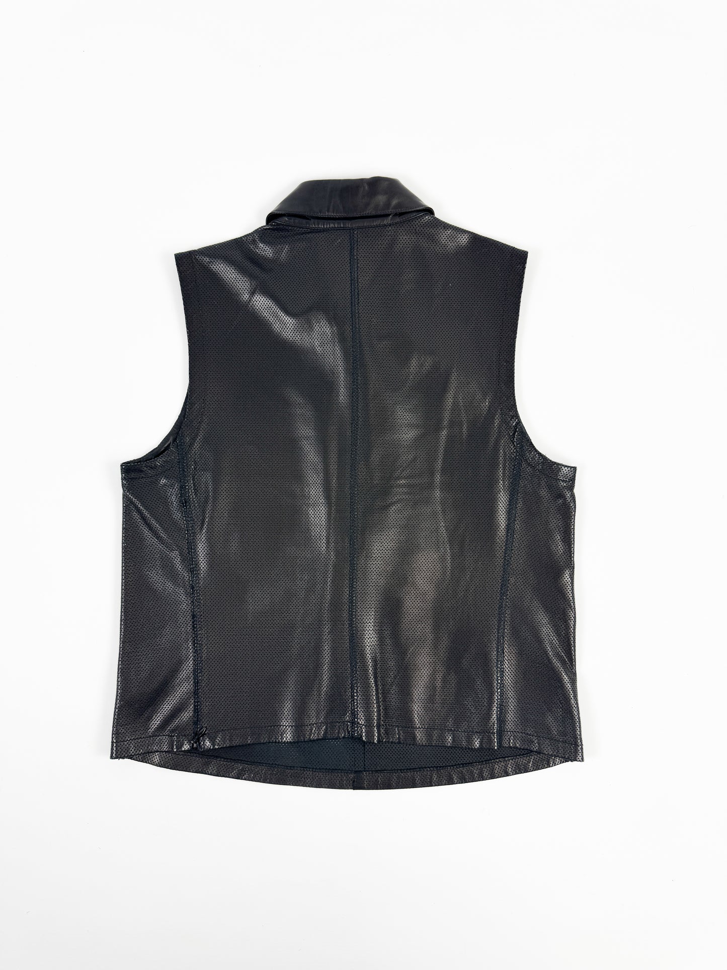 Prada Perforated Leather Polo SS2000