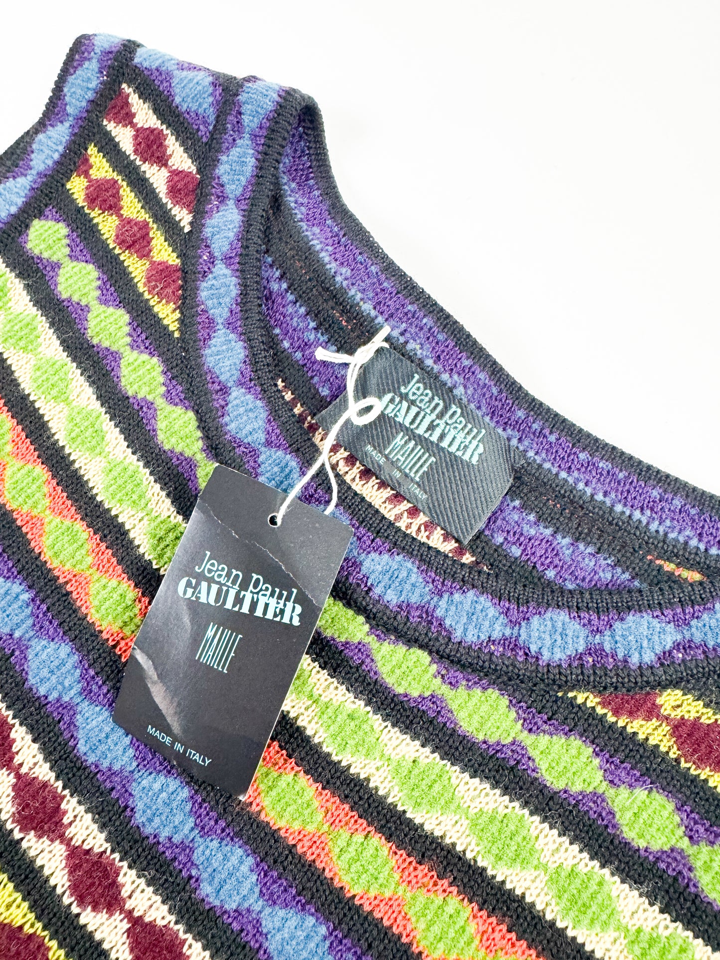 Jean Paul Gaultier Geometrical Knit Dress FW1990