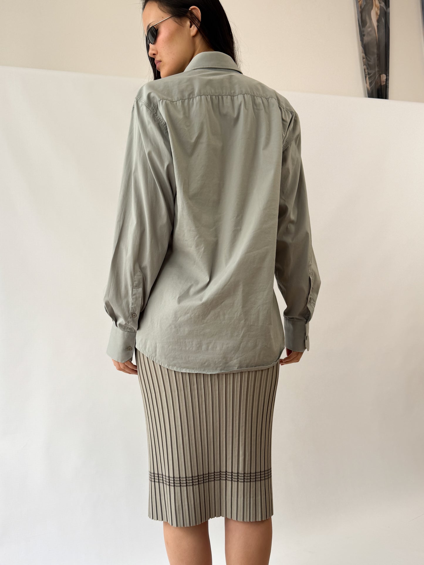Jean Paul Gaultier Pleated Pencil Skirt SS1988