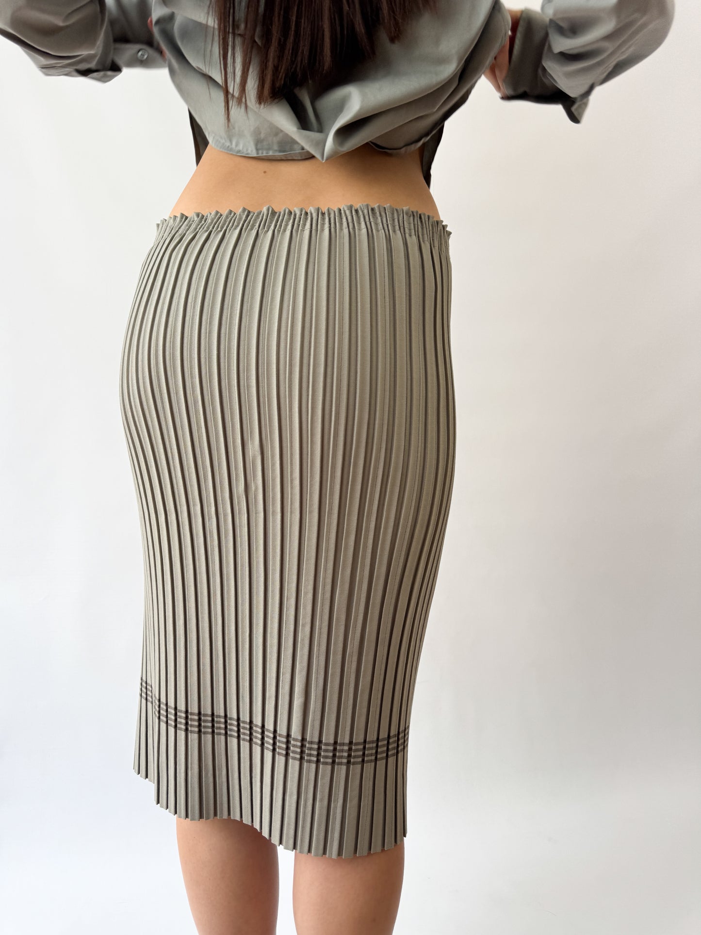 Jean Paul Gaultier Pleated Pencil Skirt SS1988