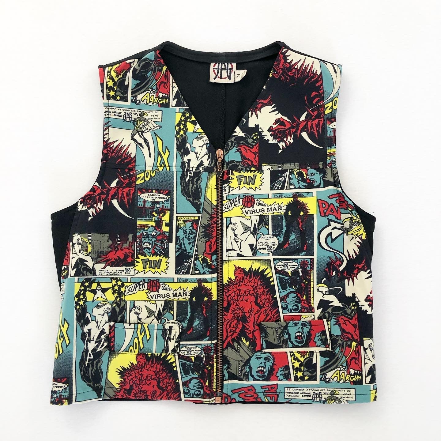 Jean Paul Gaultier Virus Man Comic Vest FW1995