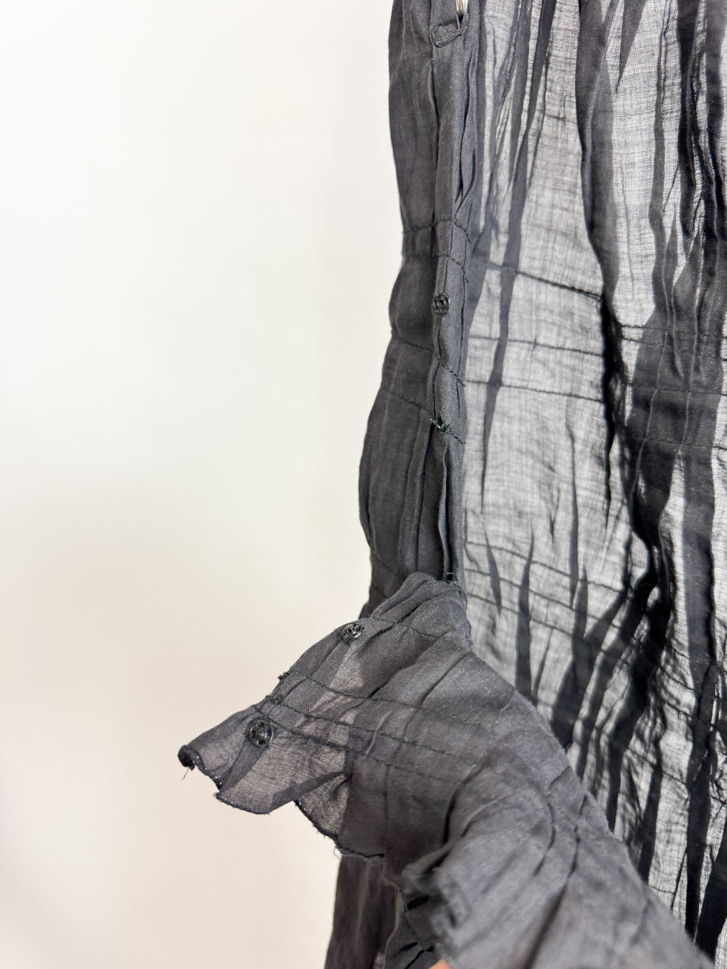 Jean Paul Gaultier Pleated Ramie Dress FW2002