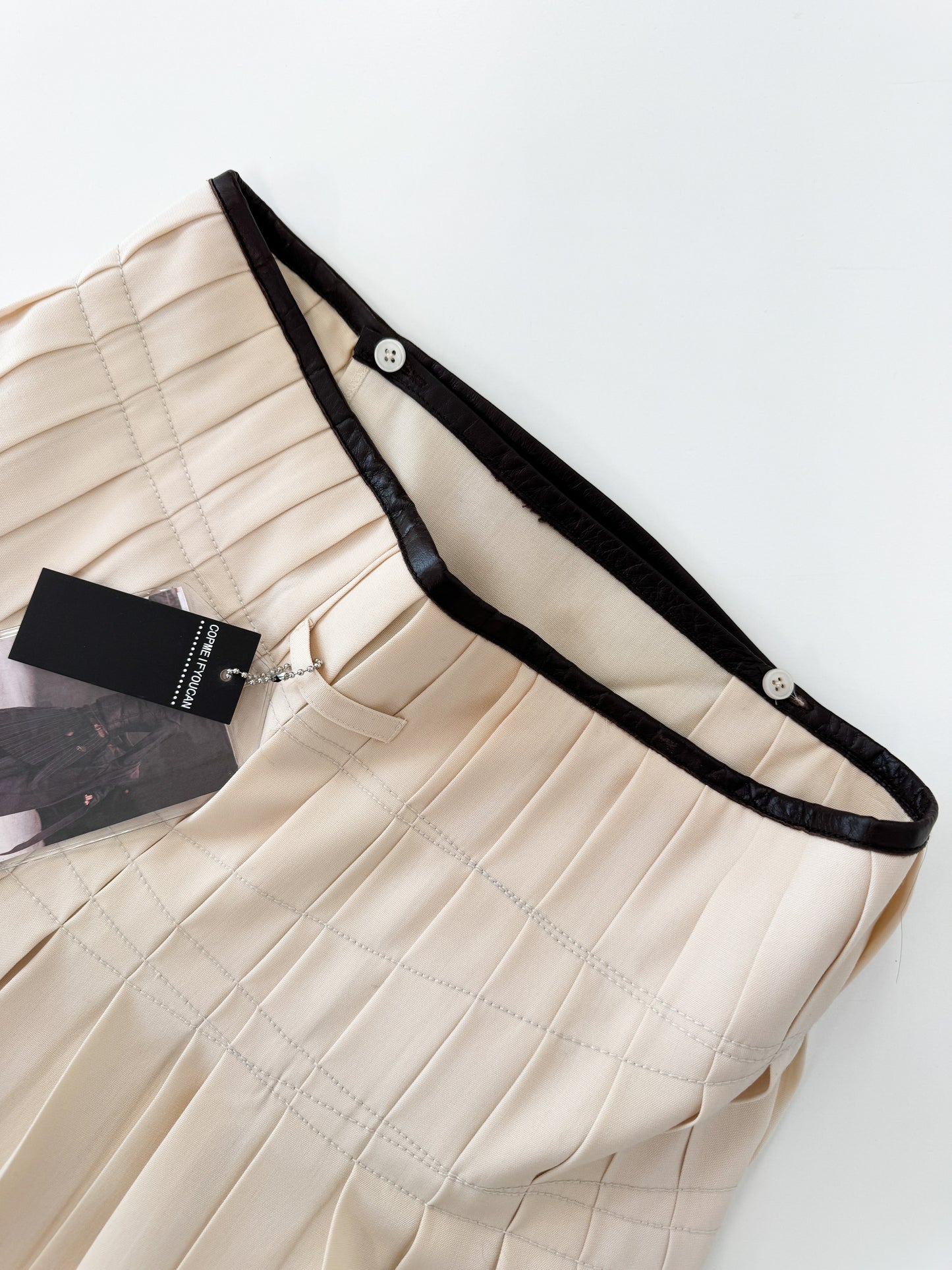 Jean Paul Gaultier Asymmetrical Pleats Skirt FW2002