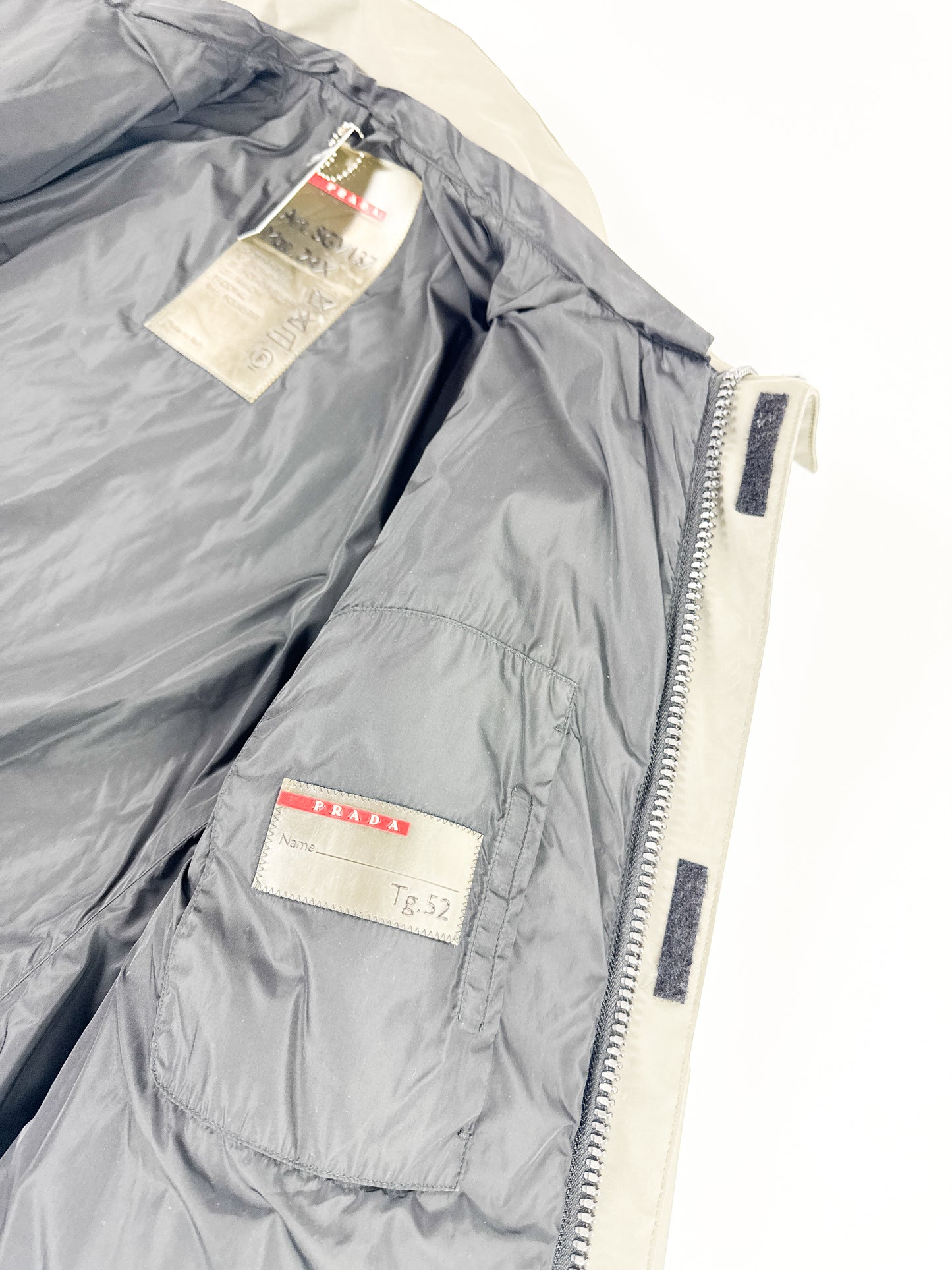 Prada Khaki Ski Puffer Jacket 1990s