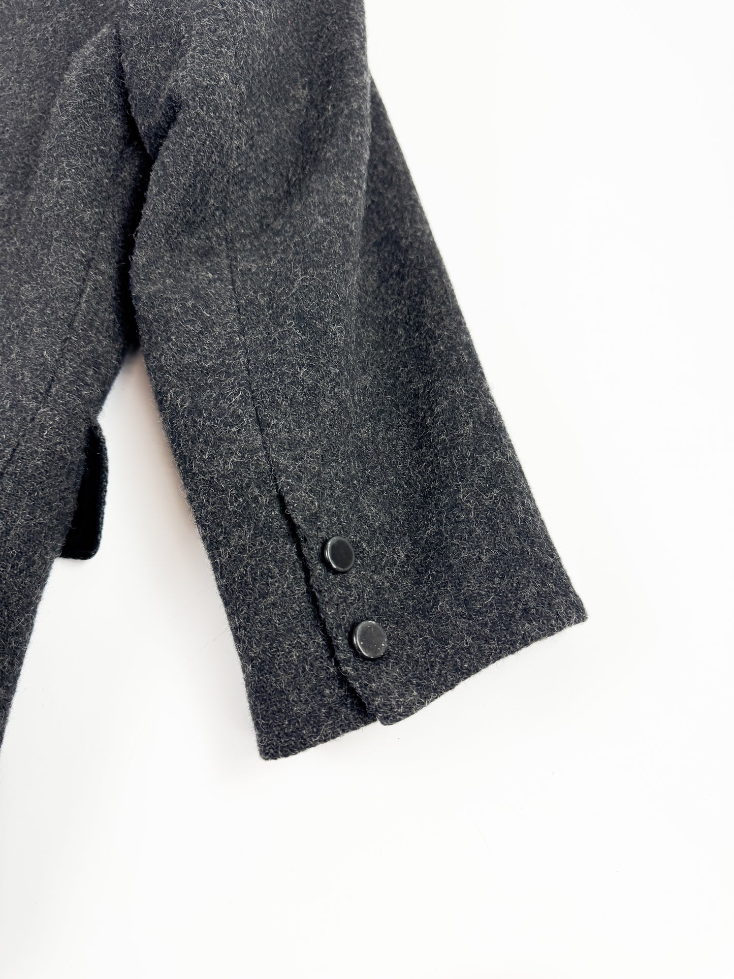 Jean Paul Gaultier Heavy Wool Coat with Removable Knit Lining FW1987