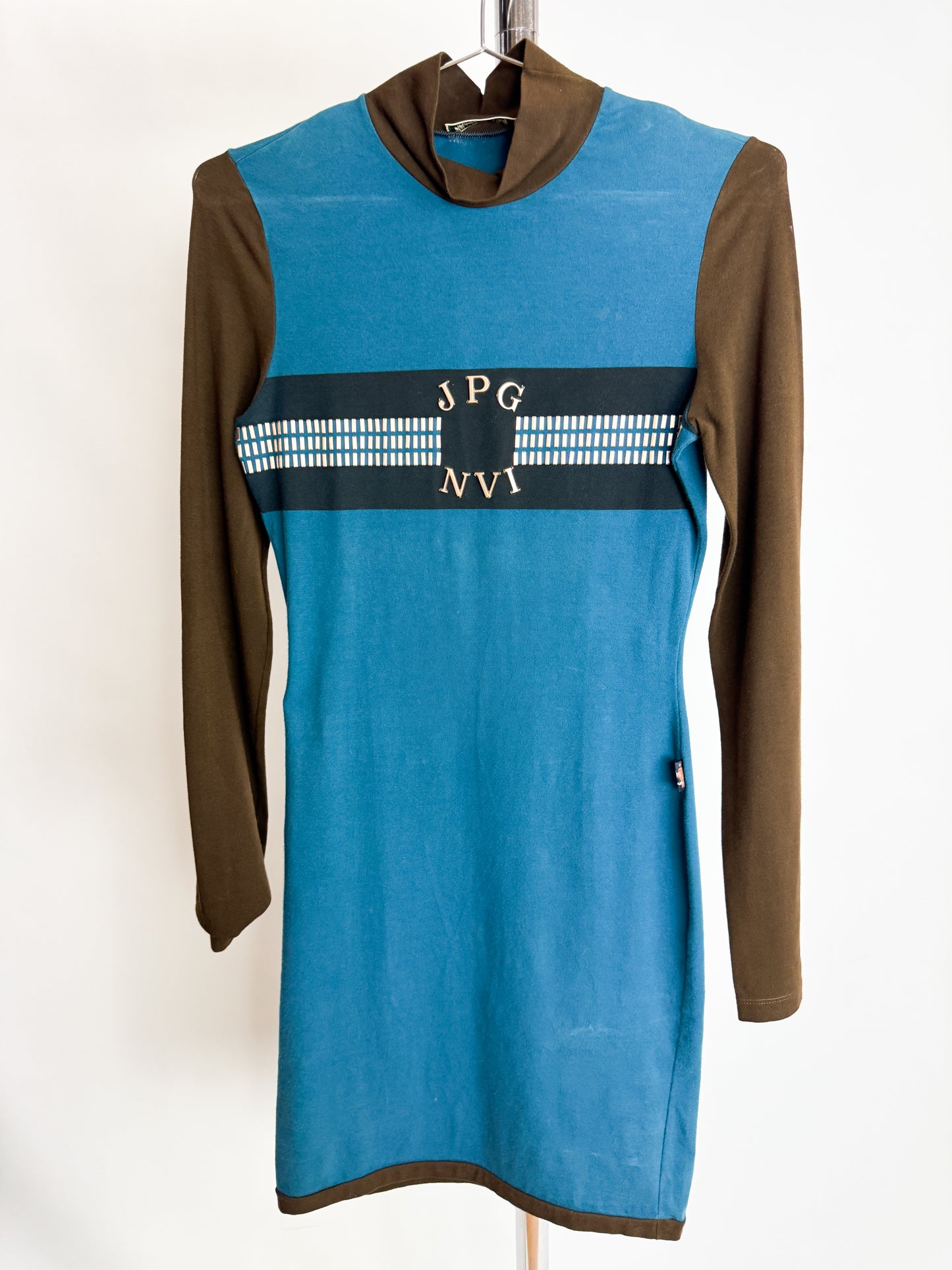 Jean Paul Gaultier NVI Mock Neck Dress