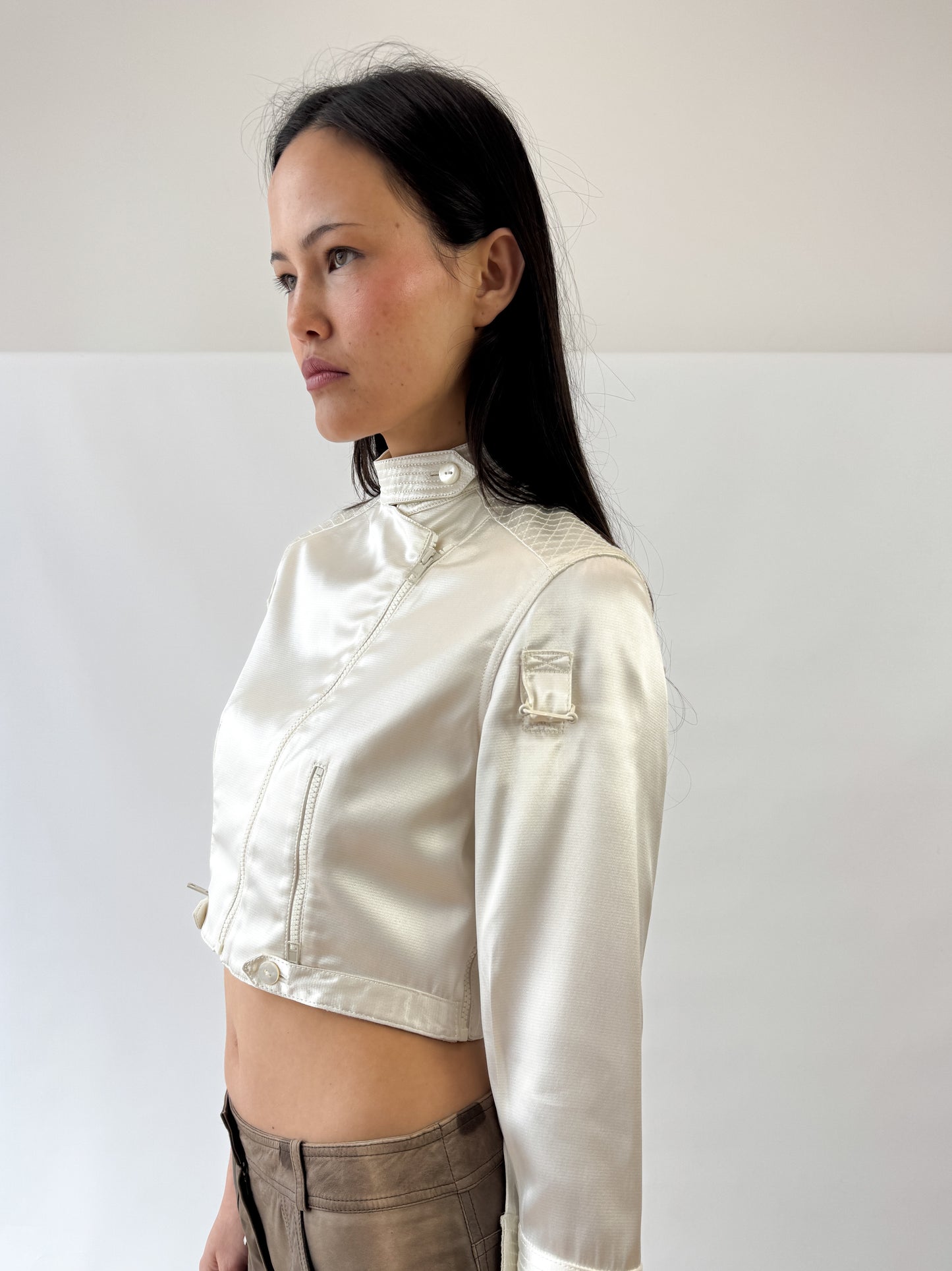 Dior by Galliano Satin Biker Runway Jacket SS2000
