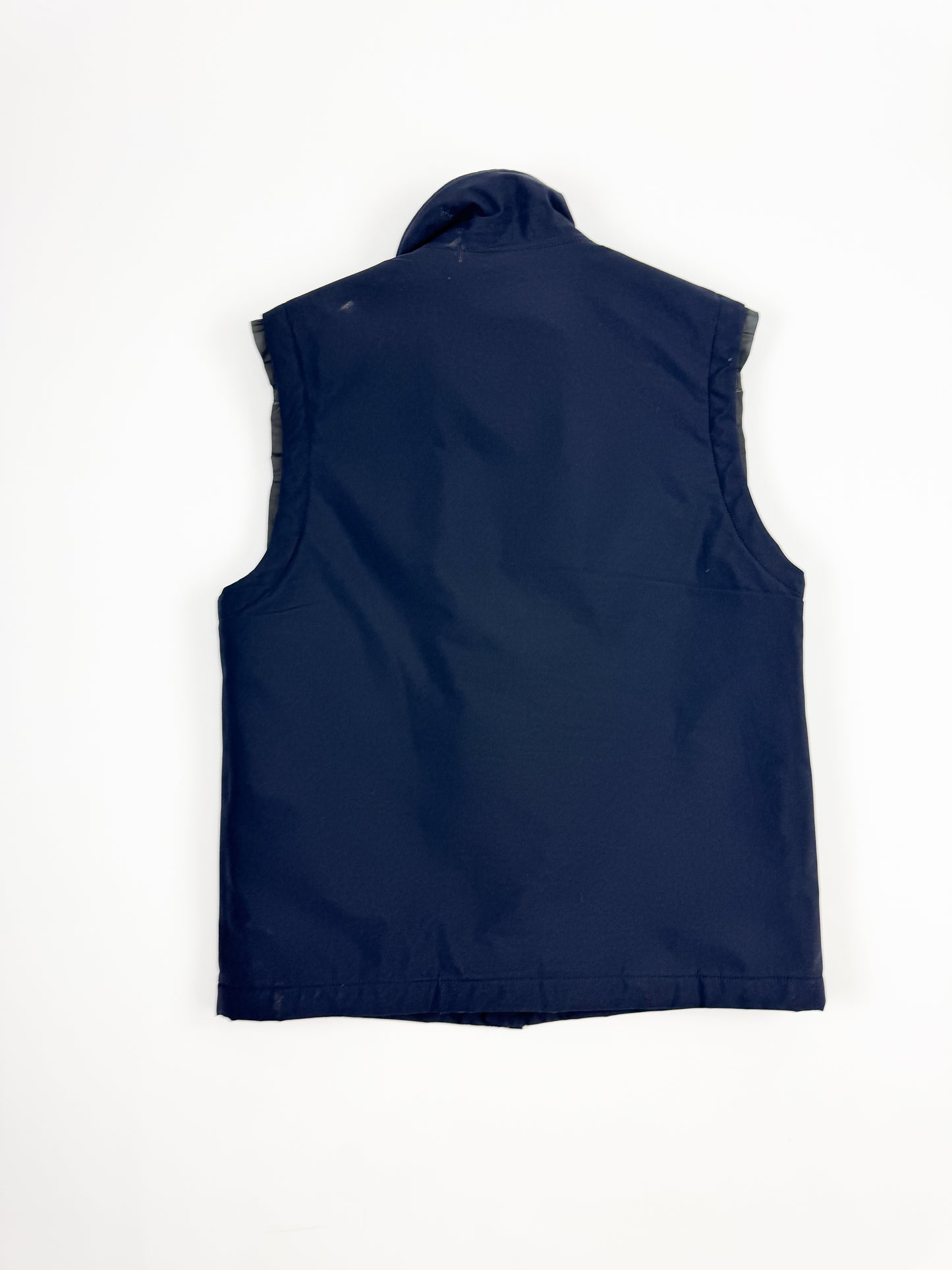 Prada Men's Navy Blue Nylon Vest 2000s