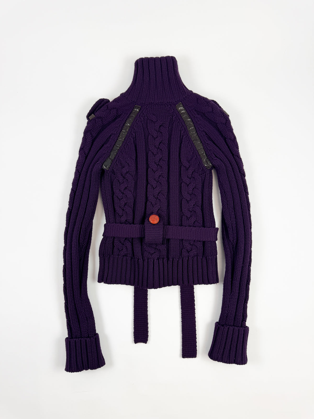 Dsquared2 Purple Zip-Up Knit FW2004 Runway