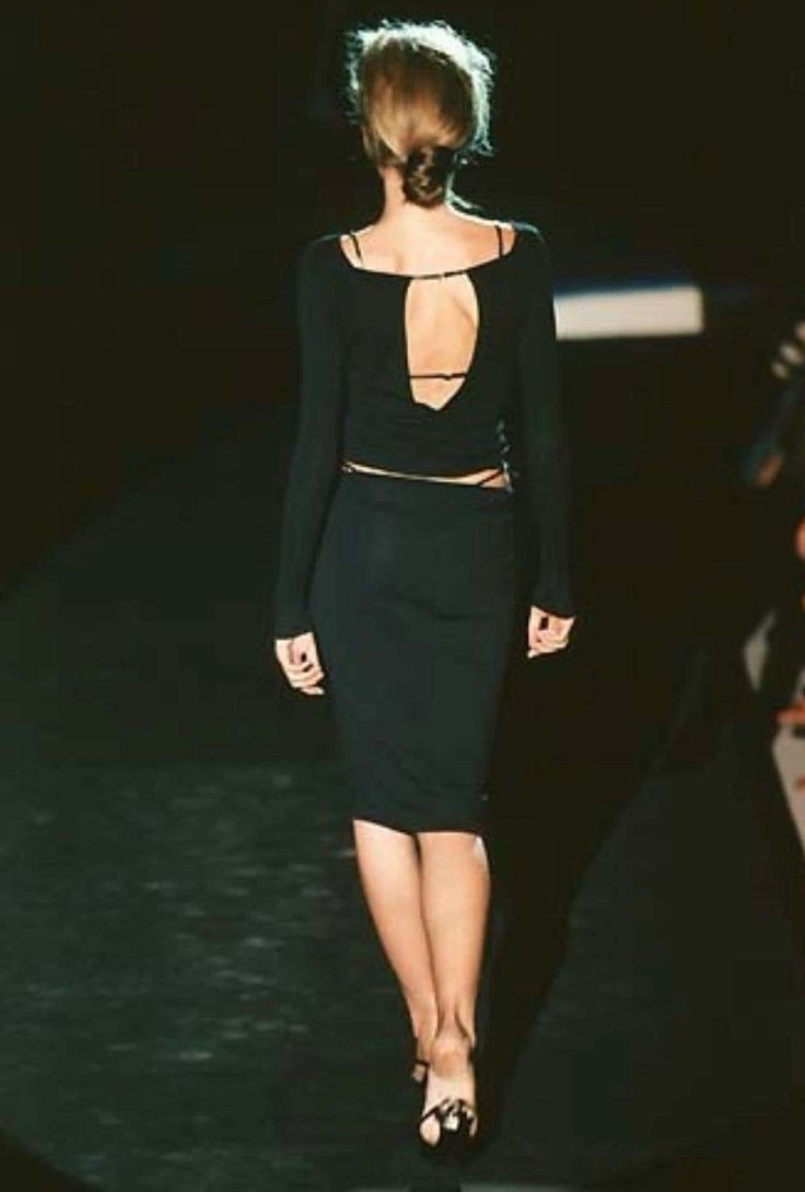 Gucci G-String Stretch Pencil Skirt SS1998