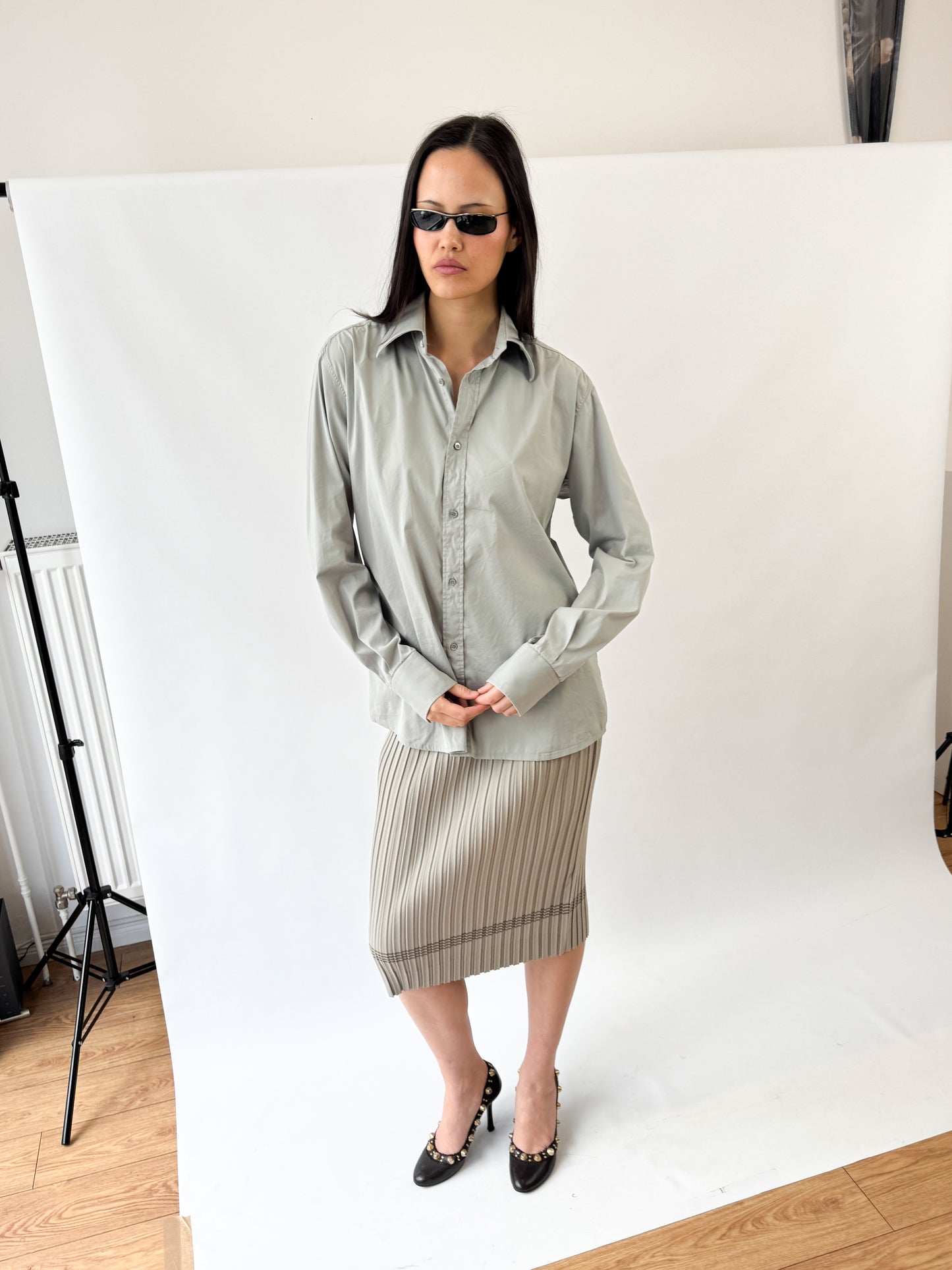 Jean Paul Gaultier Pleated Pencil Skirt SS1988