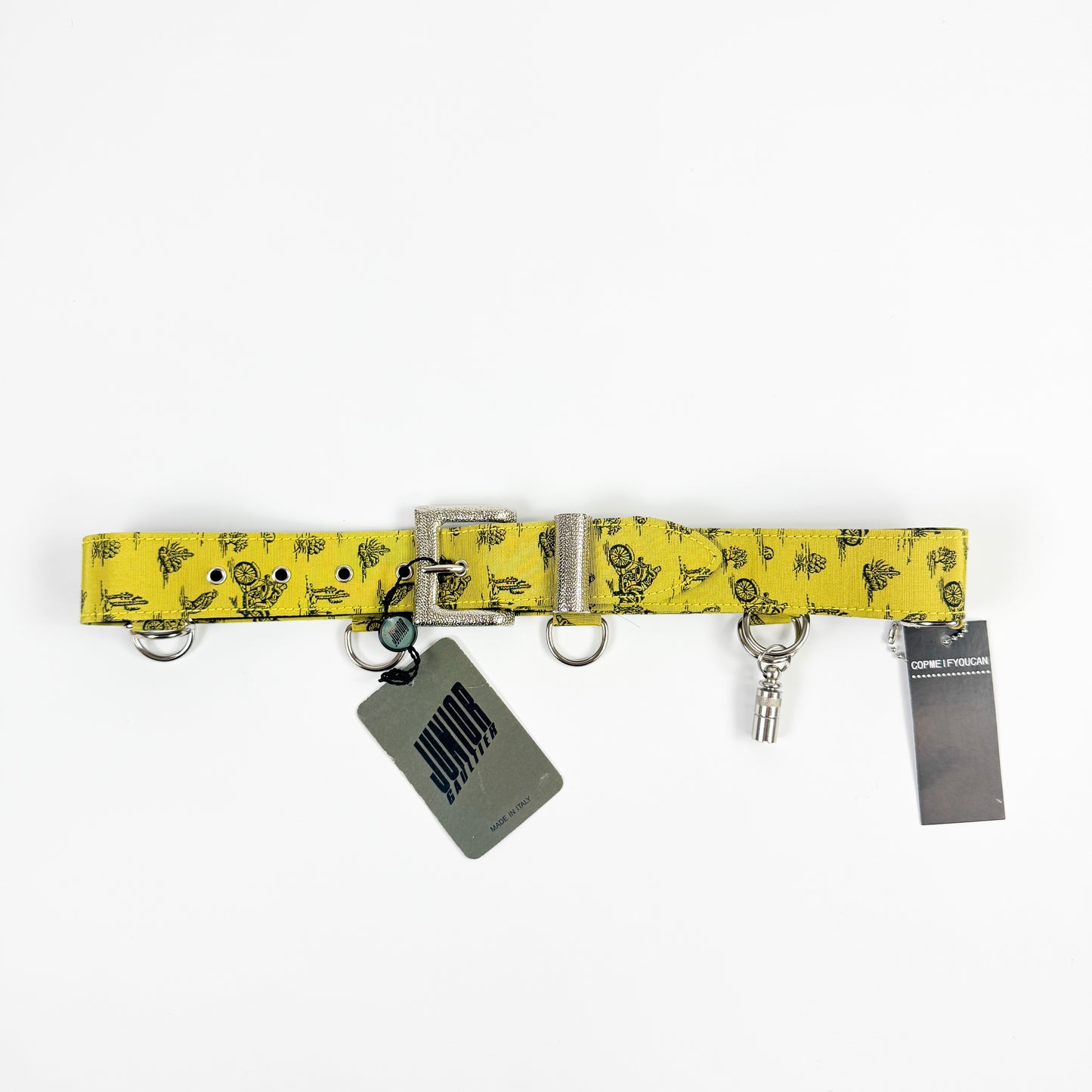 Jean Paul Gaultier Belt with D-Rings and Mini Flask 1988