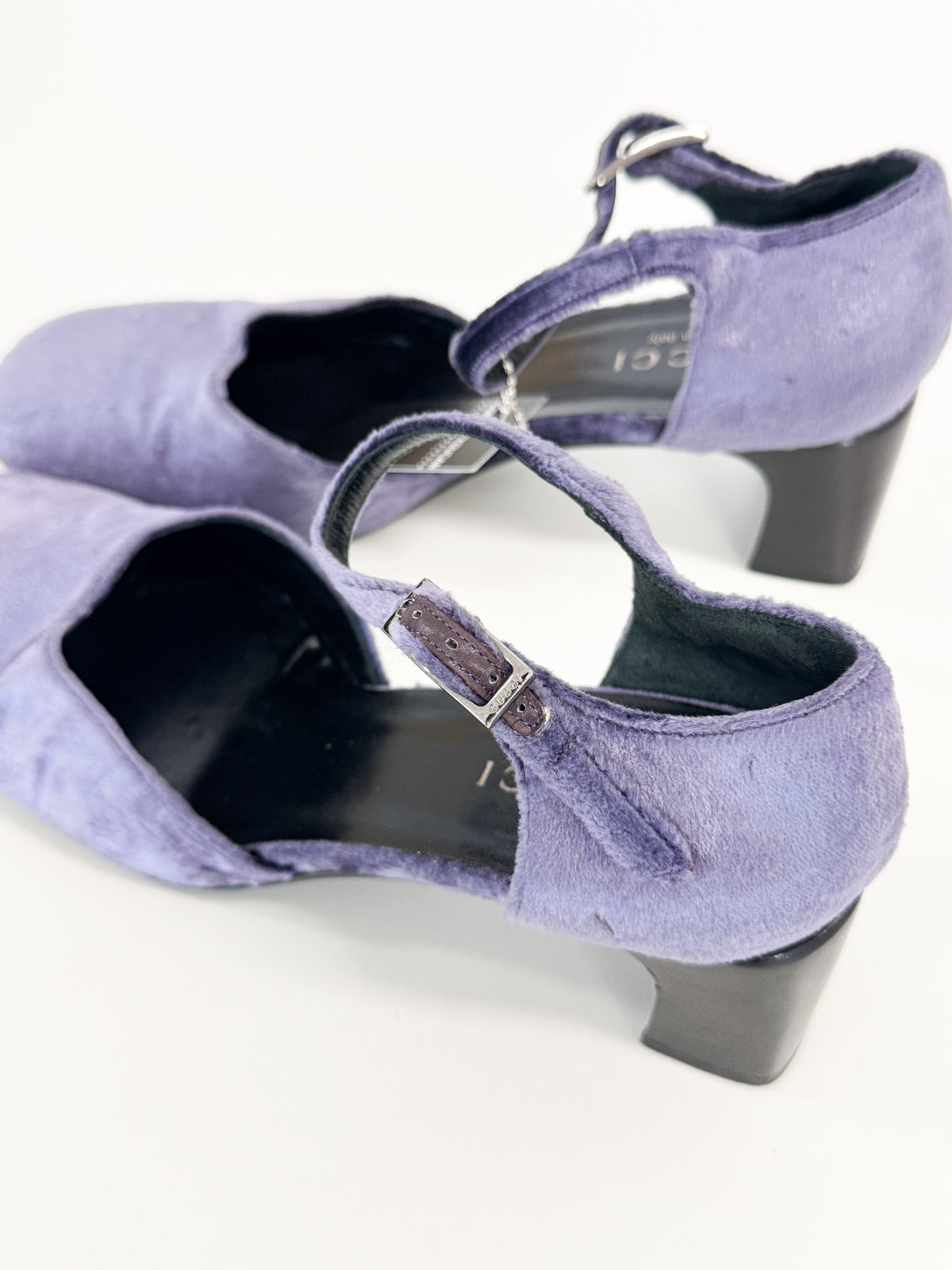 Gucci by Tom Ford Purple Velvet Mary Jane’s FW1999