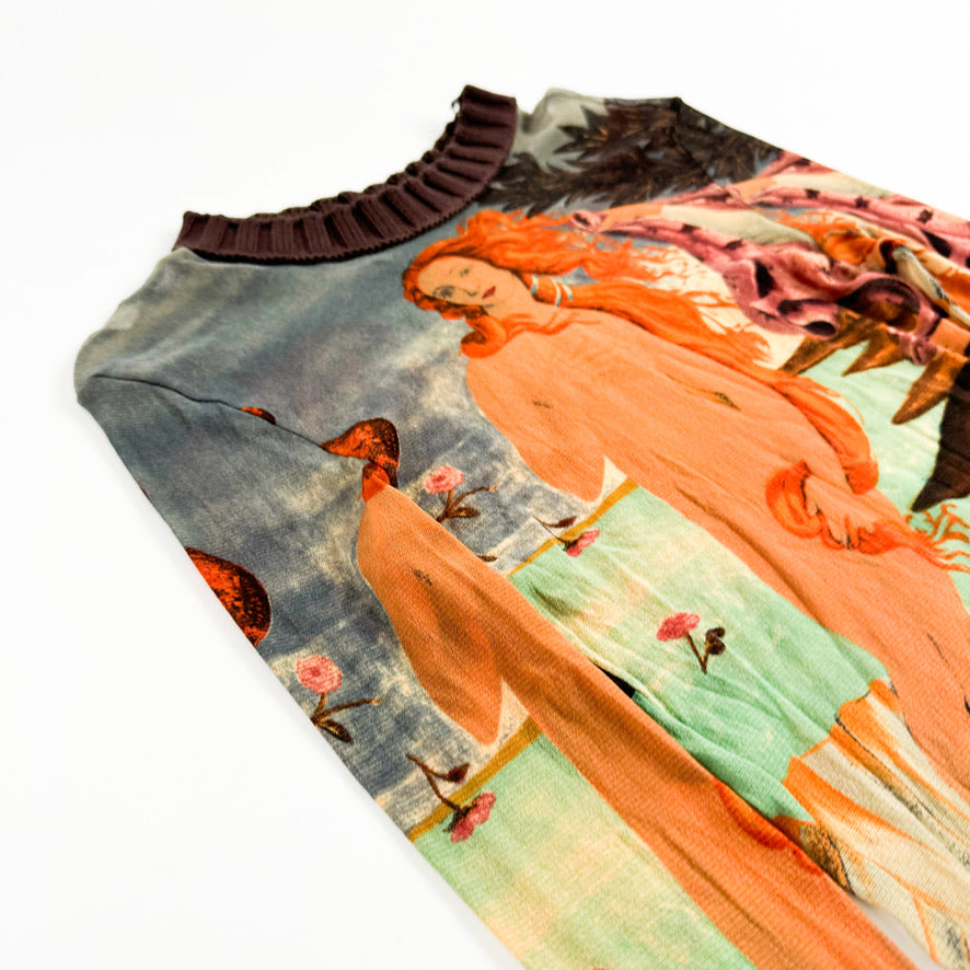 Jean Paul Gaultier "Birth of Venus" Mesh Long Sleeve SS1995