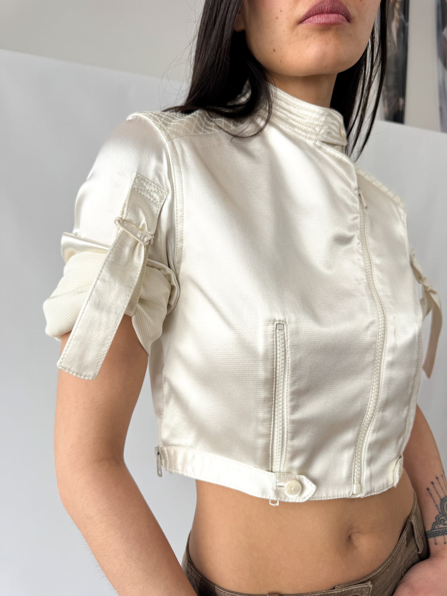 Dior by Galliano Satin Biker Runway Jacket SS2000