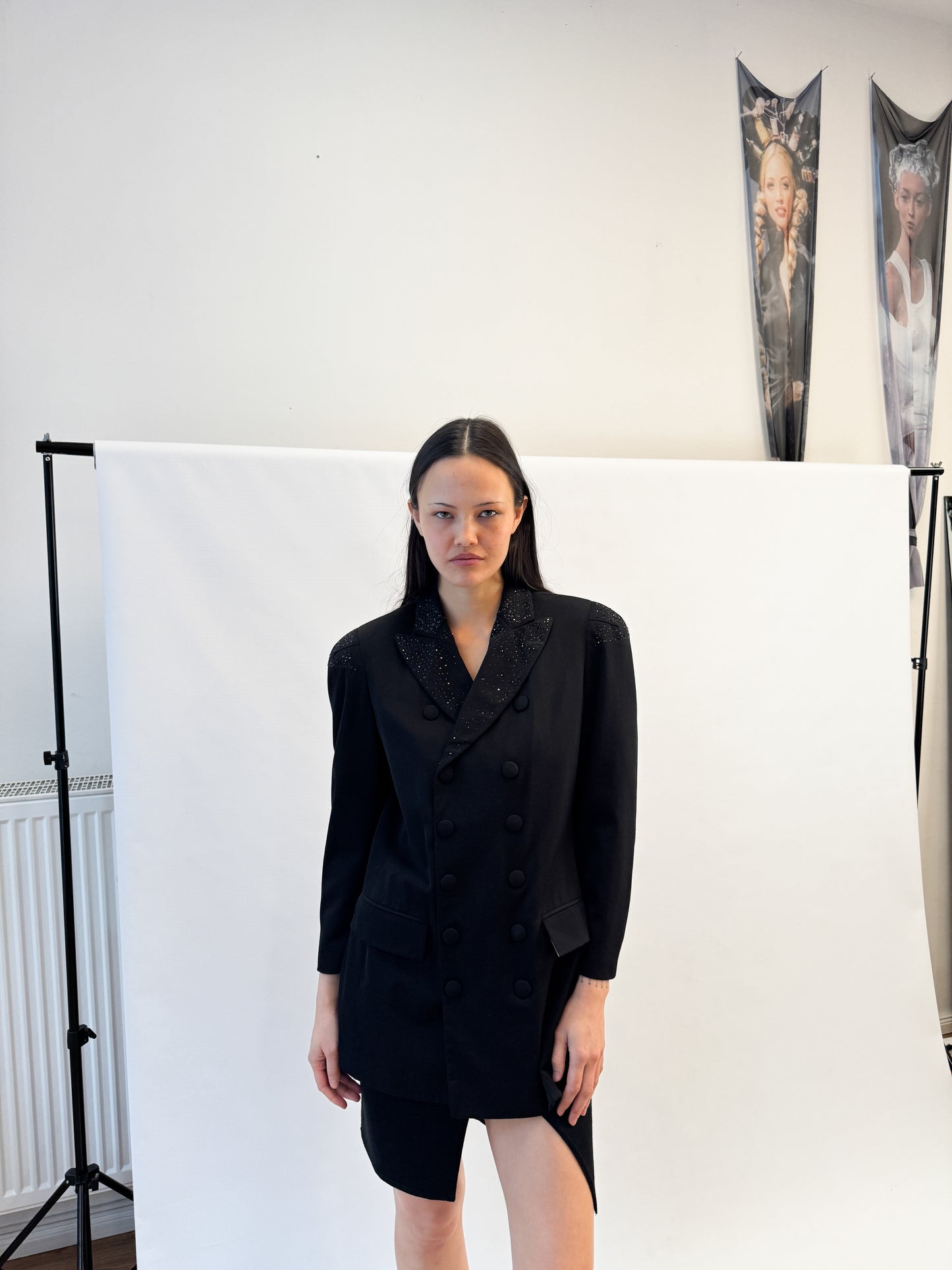 Jean Paul Gaultier Runway Rhinestone Double-Breasted Blazer FW1995