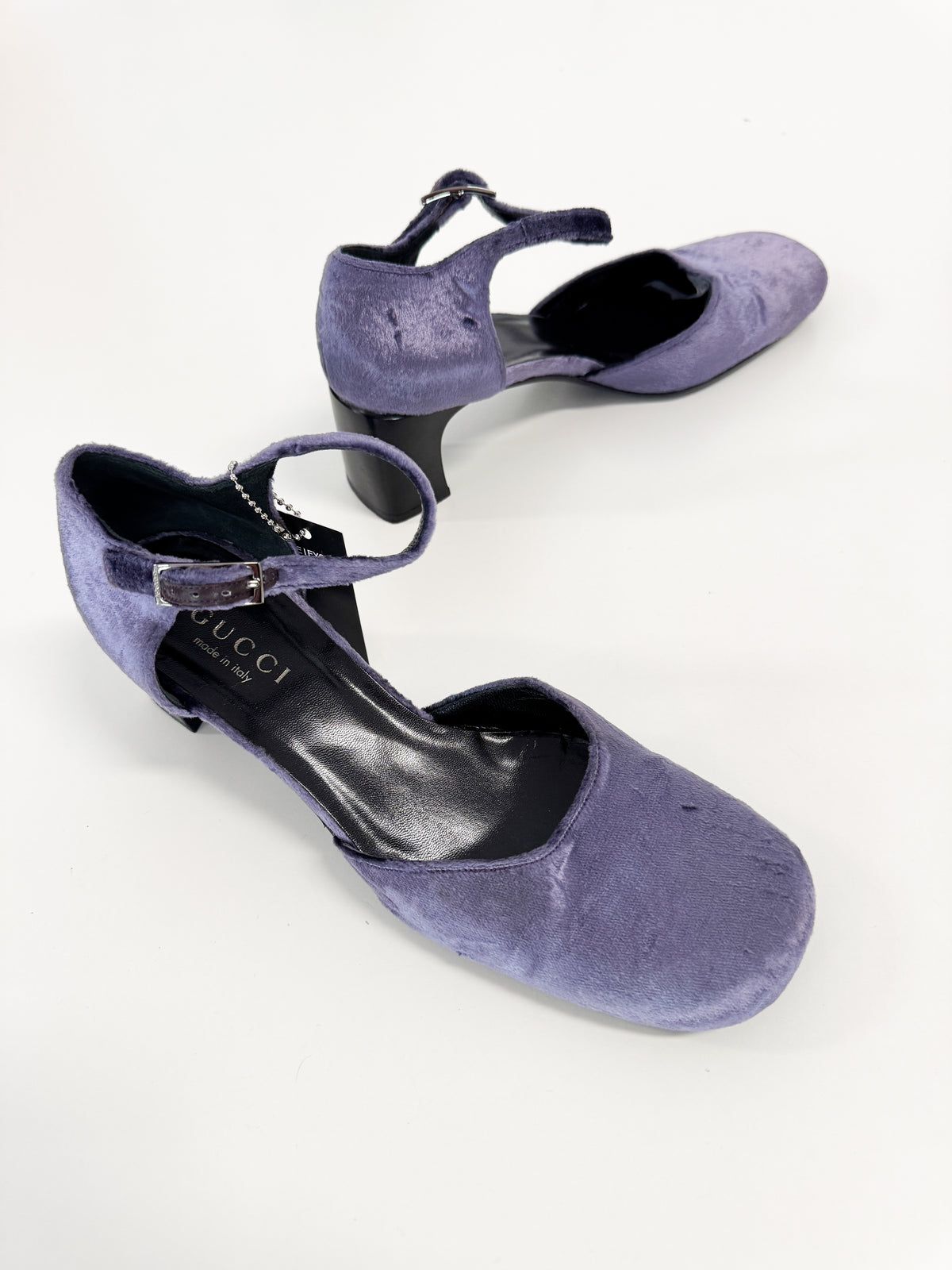 Gucci by Tom Ford Purple Velvet Mary Jane’s FW1999