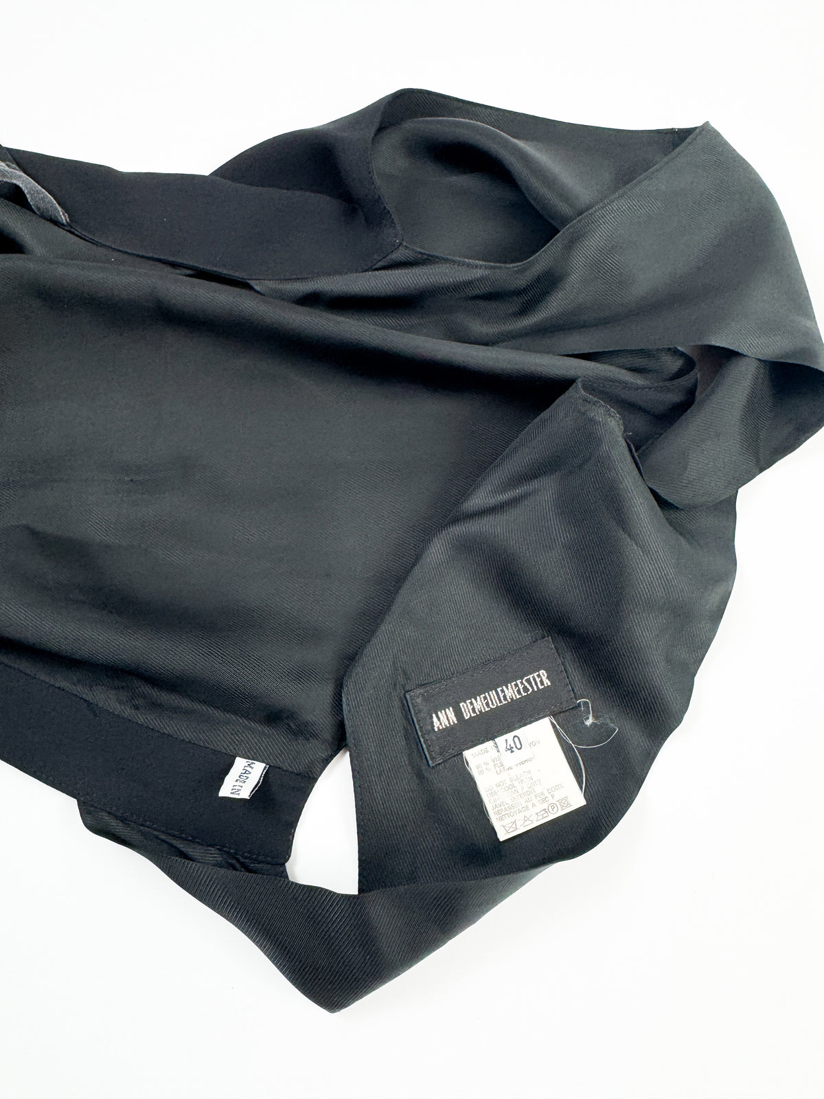 Ann Demeulemeester Backless Tailored Top with Strap 2000s