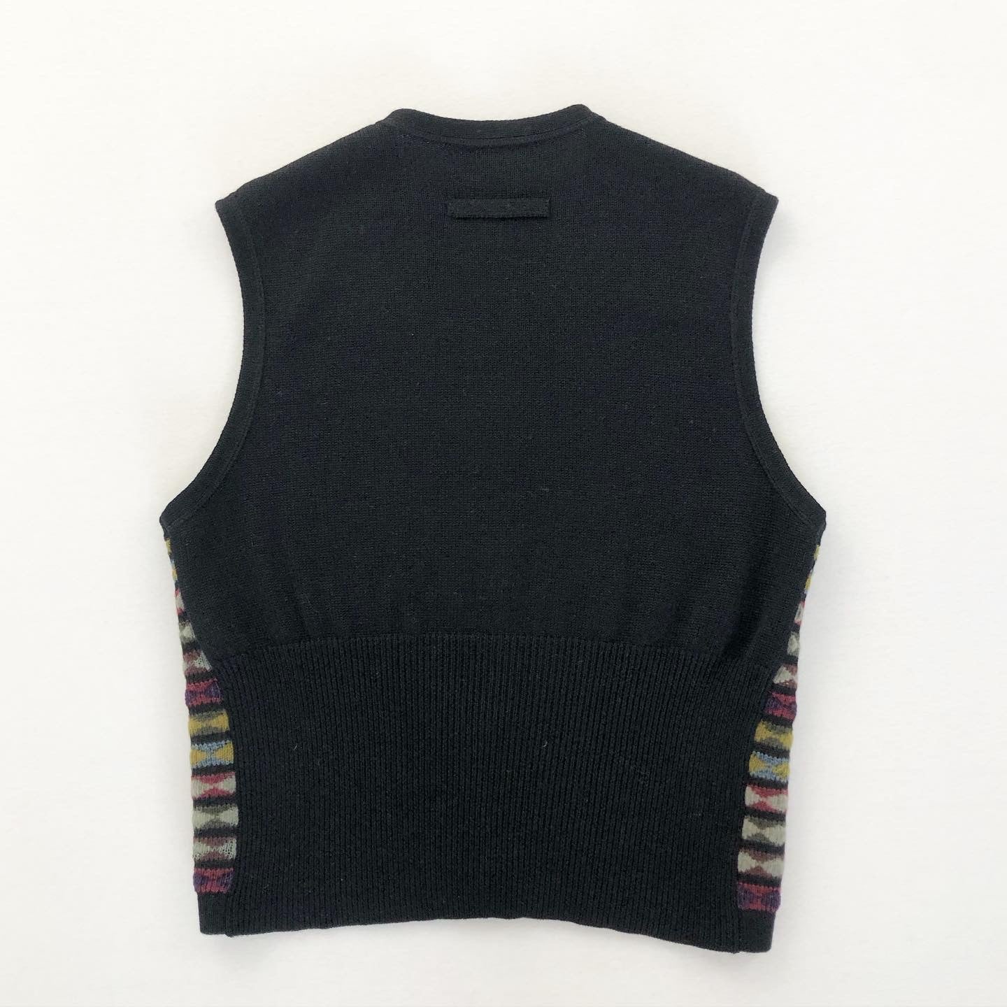 Jean Paul Gaultier Patterned Knit Zip-Up Sweater Vest FW1990