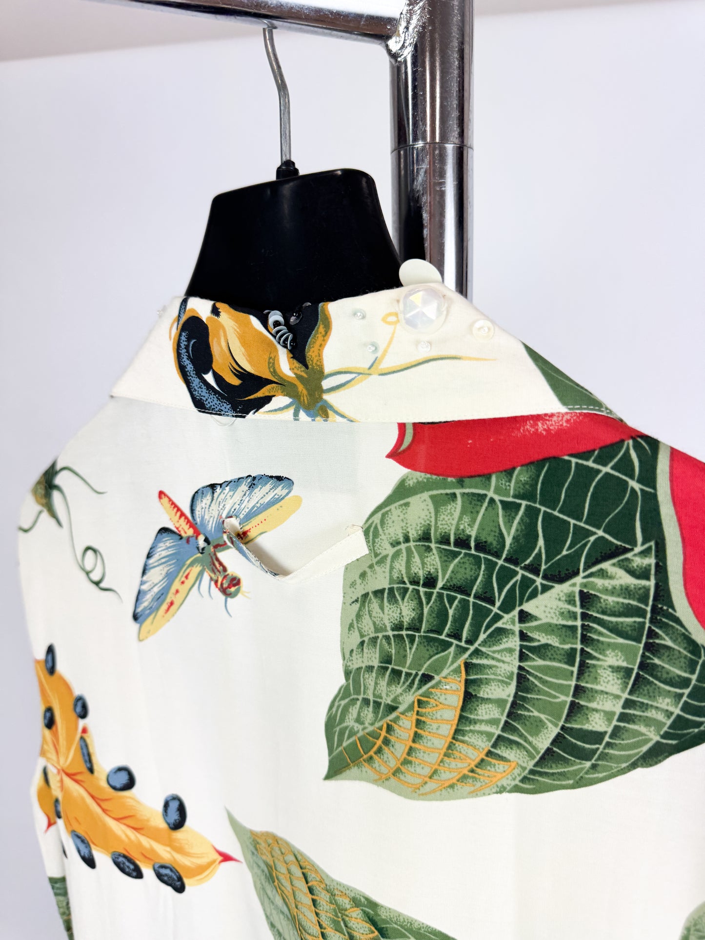 Jean Paul Gaultier Botanical Print Sleeveless Blouse SS1993