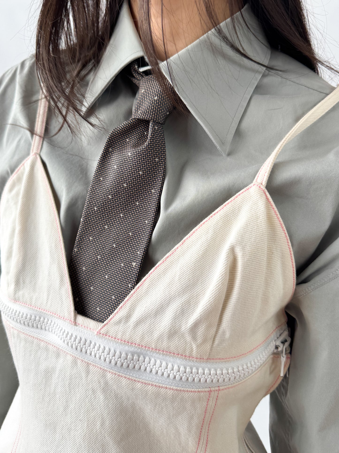 Miu Miu 2-in-1 Denim Top SS2000