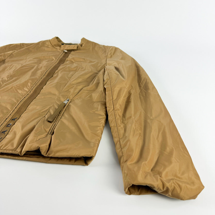 Prada Padded Nylon Jacket with Logo Vertical Stripe FW1999