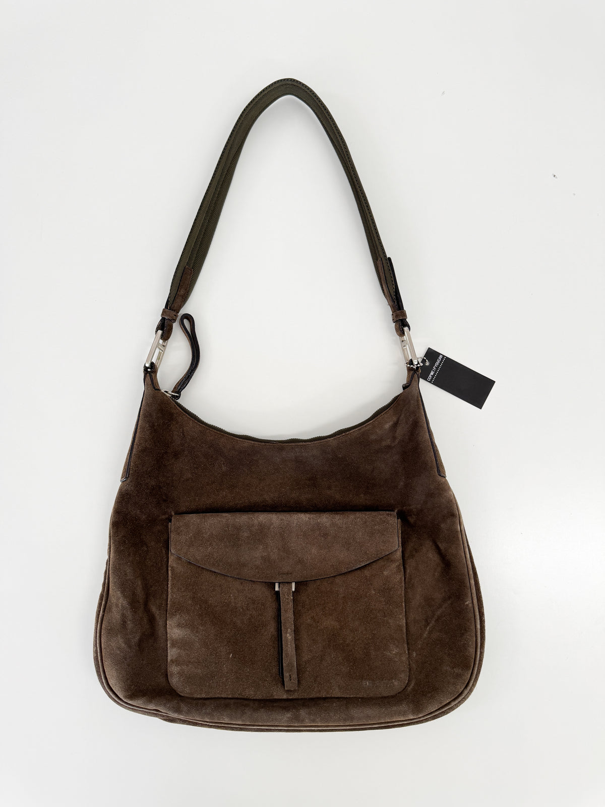 Prada Suede Leather Hobo Bag FW1999