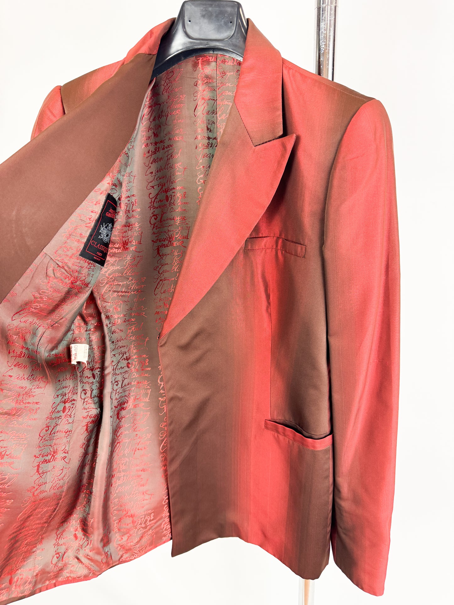 Jean Paul Gaultier Red Gradient Blazer 2000s