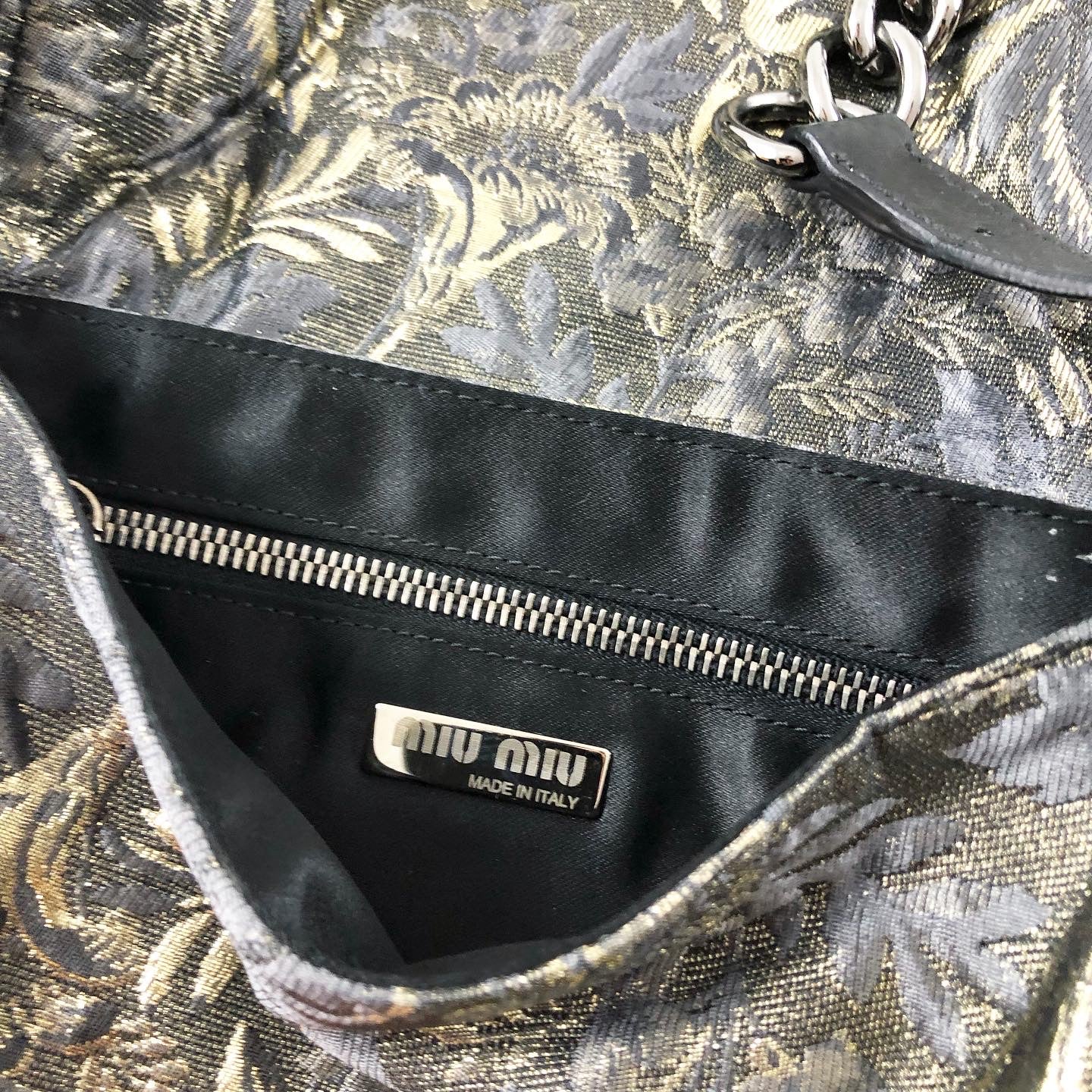 Miu Miu Cowboy Jaqcuard Shoulder Bag FW2004